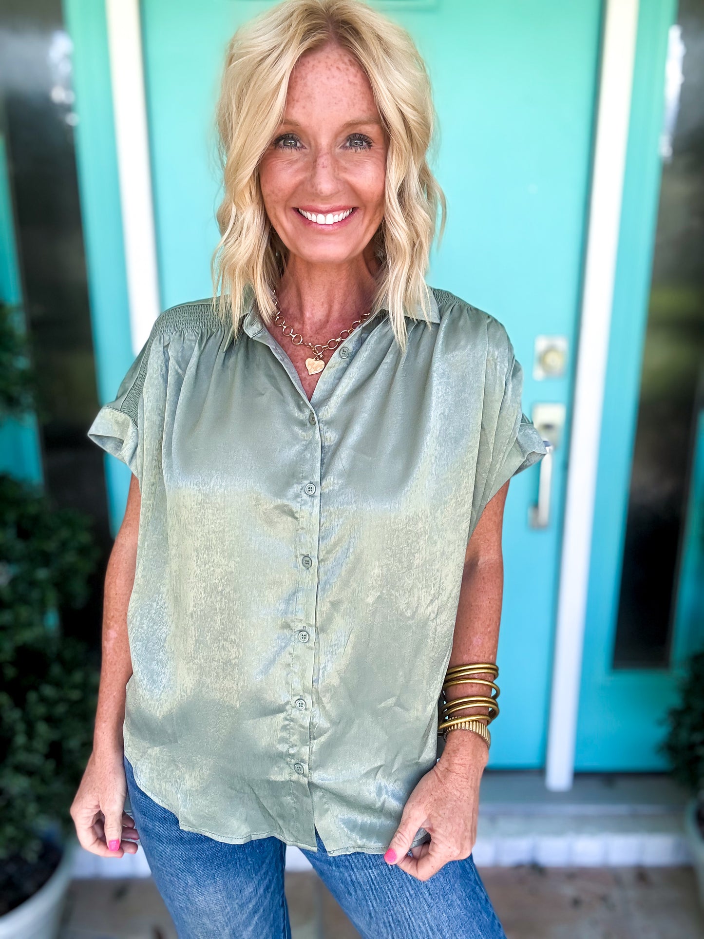Sage Serenity Blouse