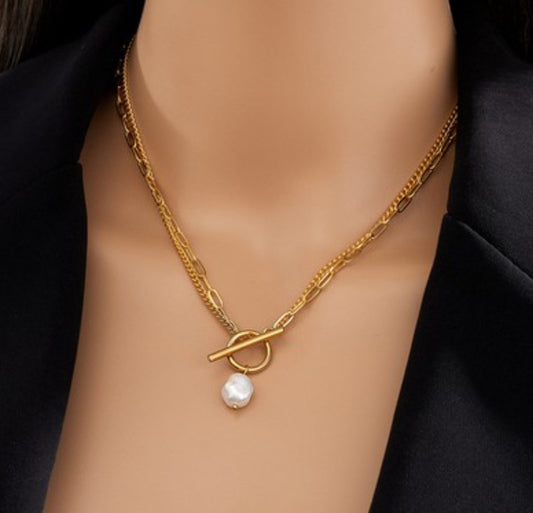 Dainty Pearl Multi-Layer Necklace