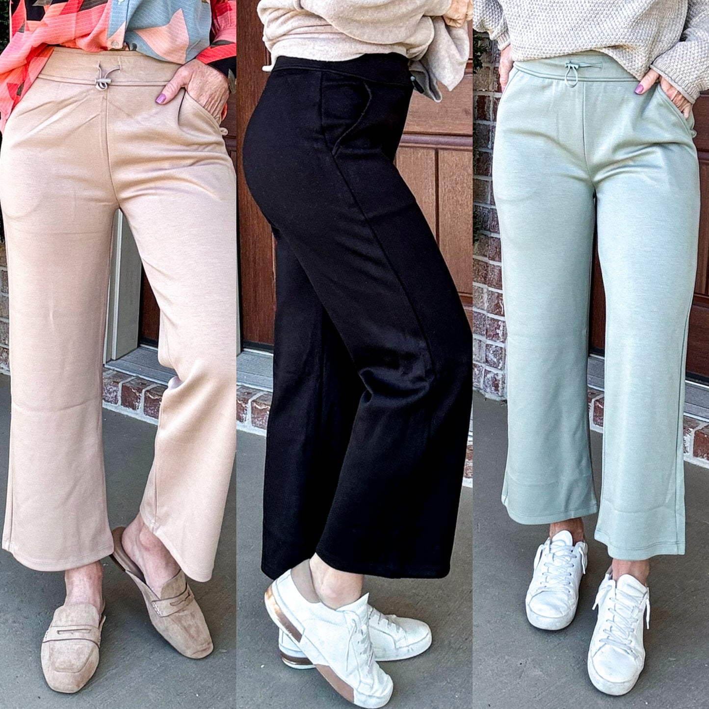 Straight Up Scuba Cropped Flares