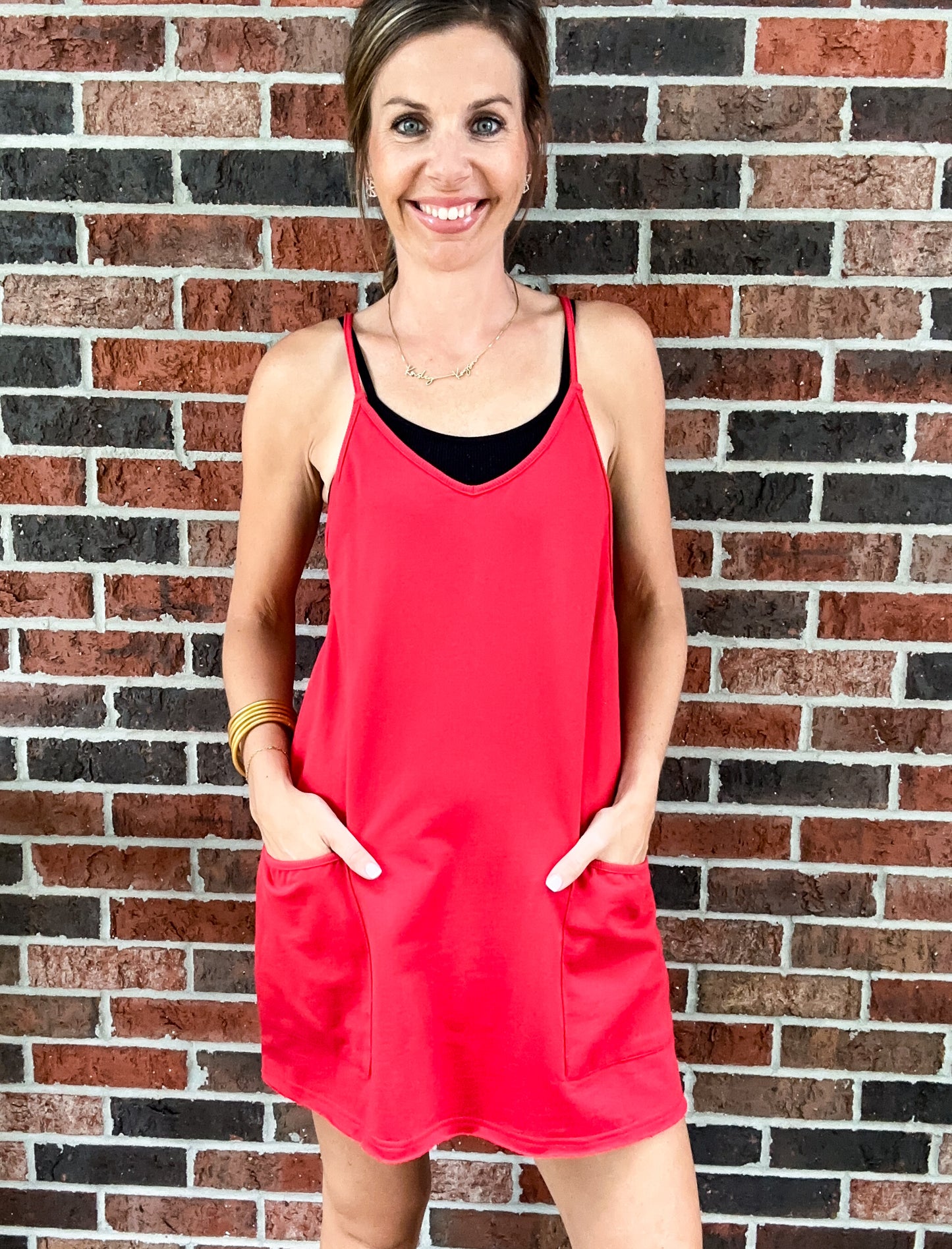 Sporty Dress w/ Built In Romper