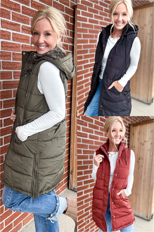 All Day Warmth Longline Puffer Vest
