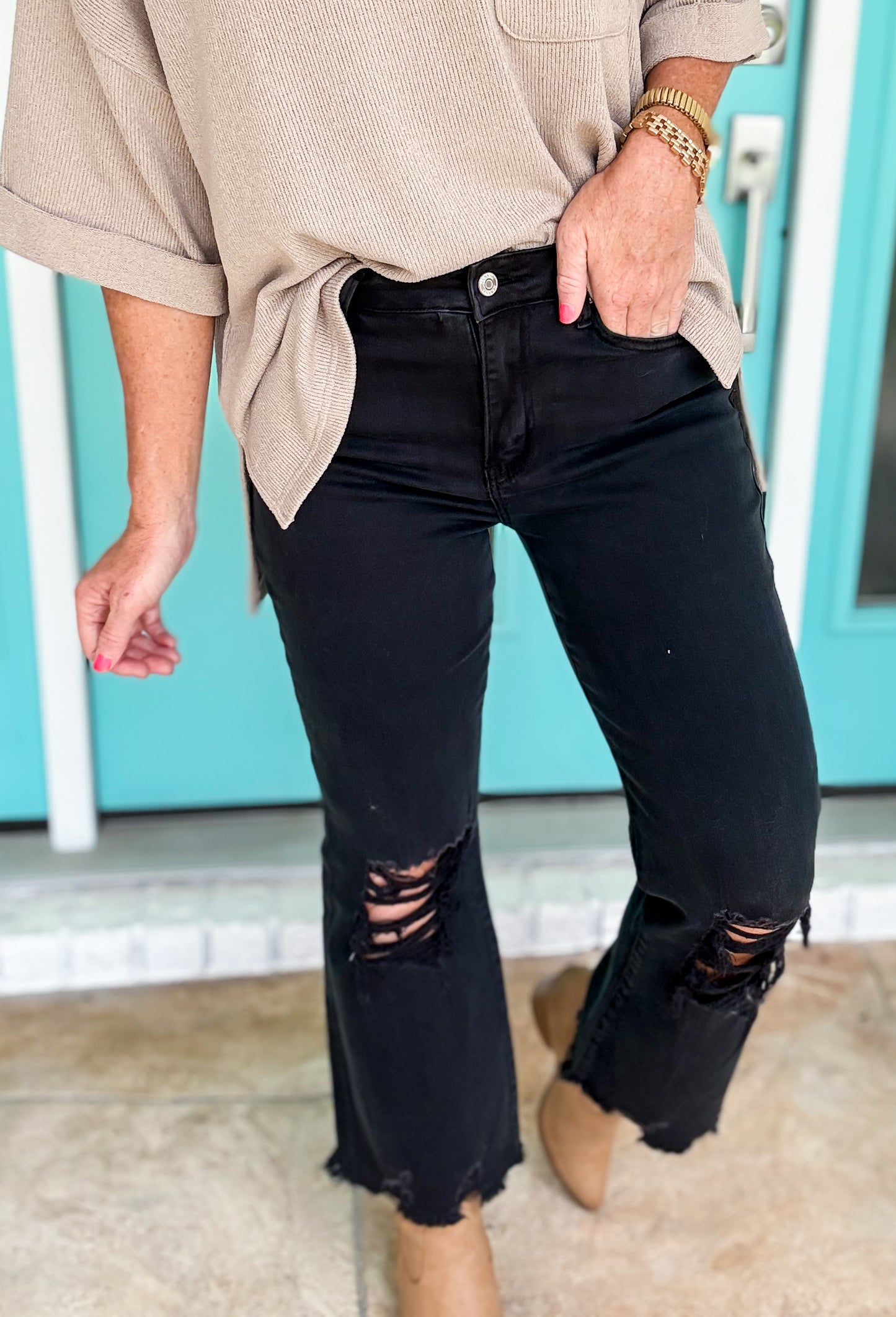 Savor The Stretchy Cropped Jeans -- FALL