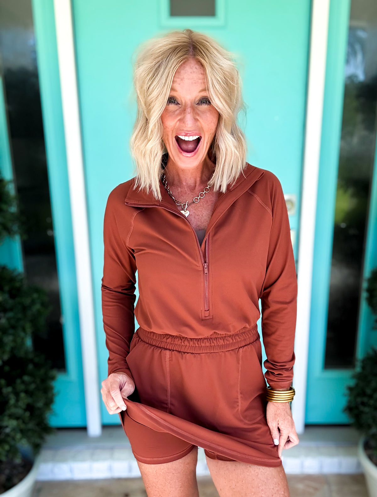 Terracotta Buttery Romper