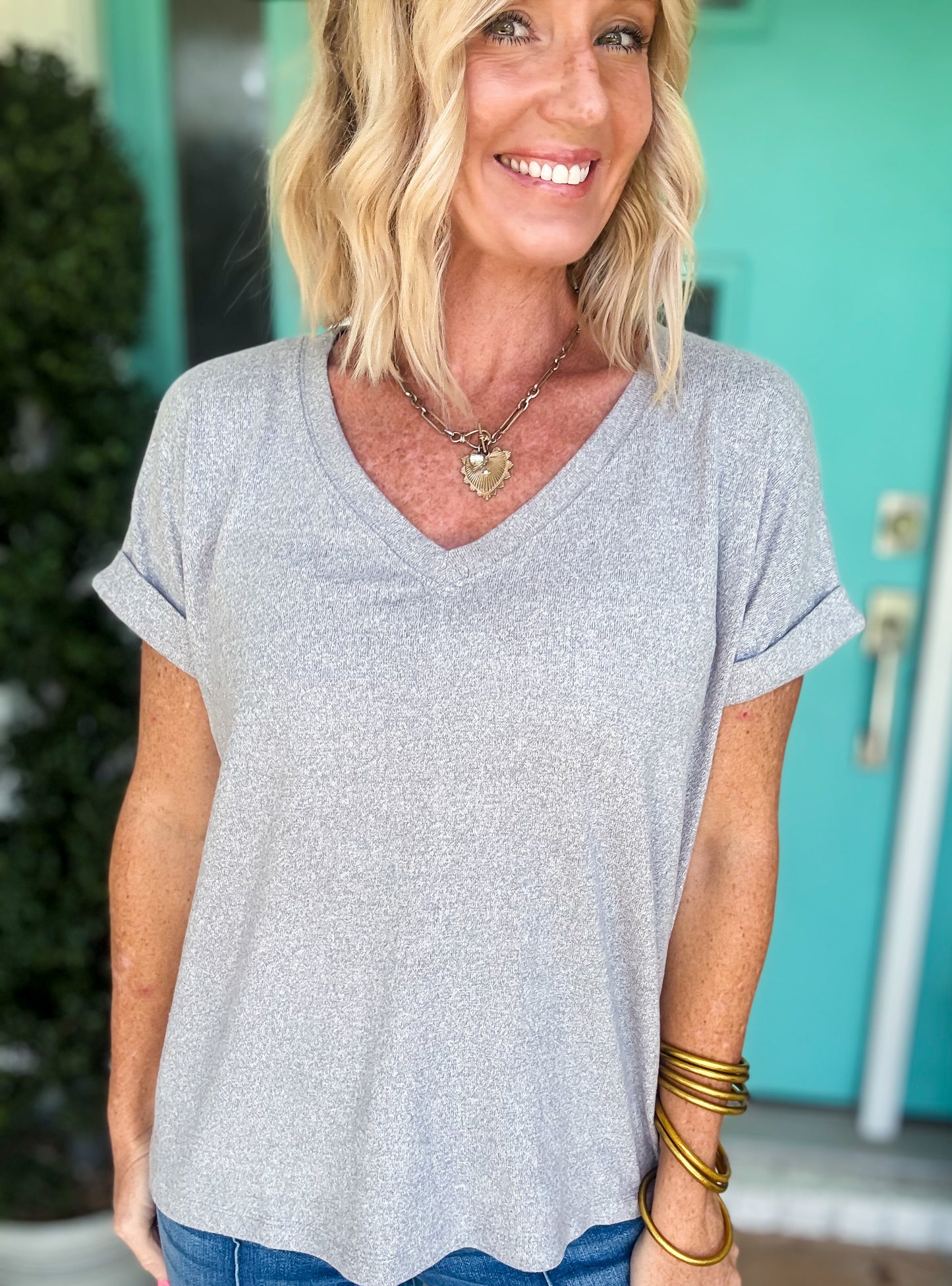 Soft Melange Basic Tee | Deal of the Day