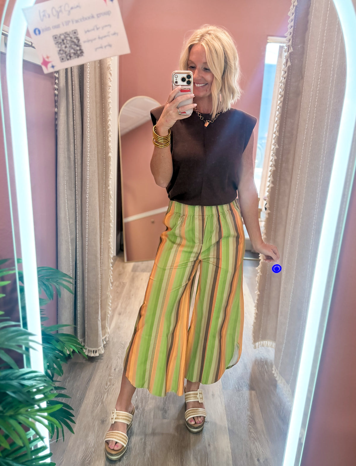 Worth The Hype Pants | Olive Stripes