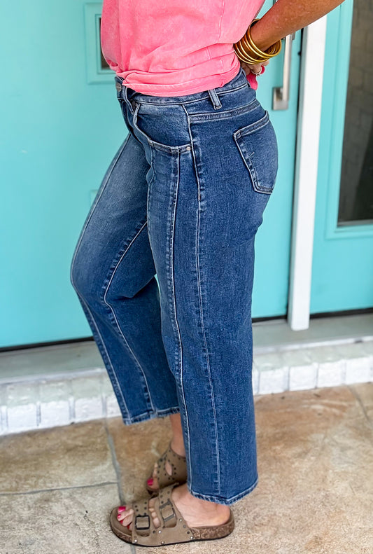 The Uptown Cropped Straight Jeans by Risen