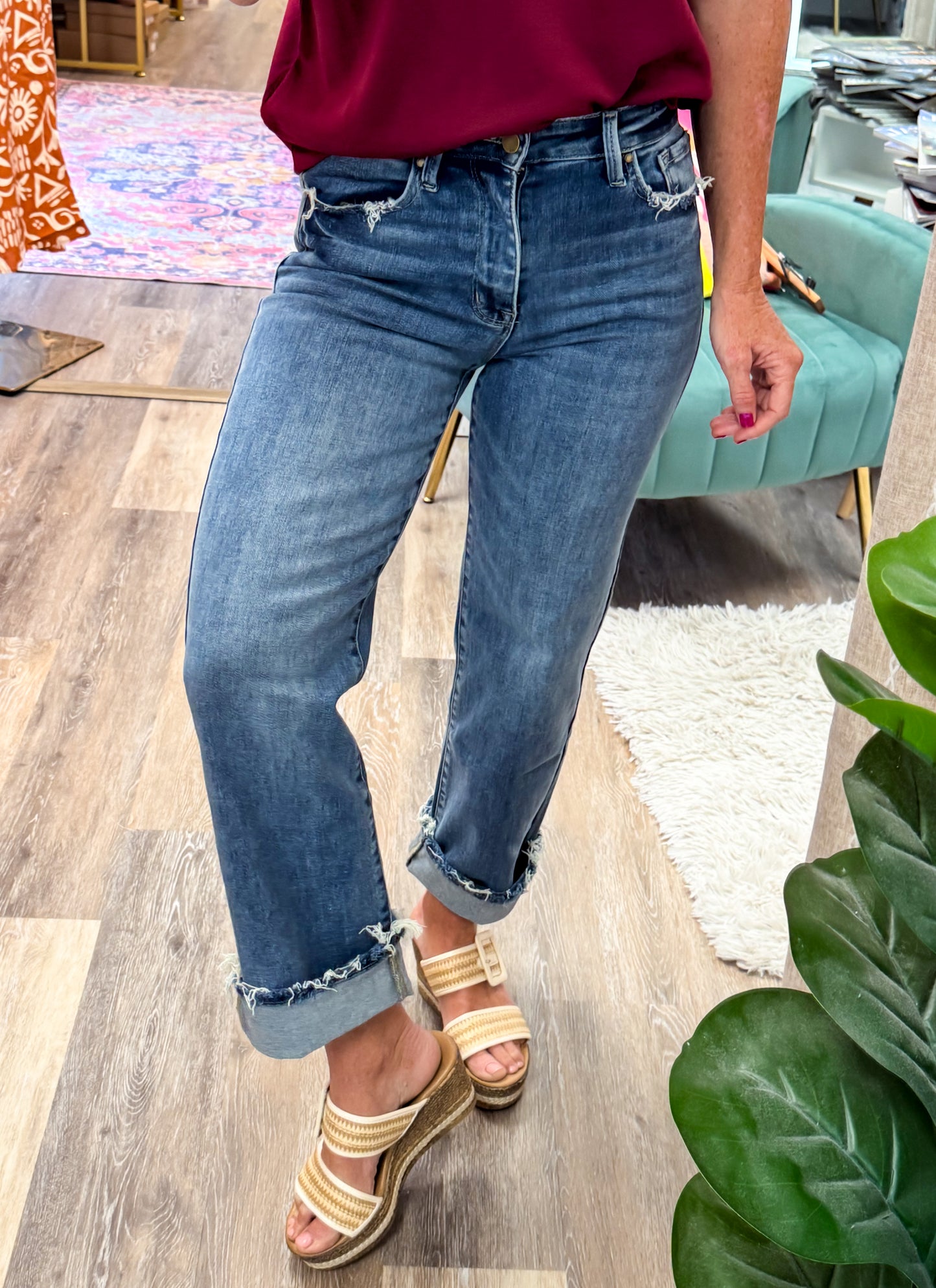 Stretch & Strut Straight Jeans
