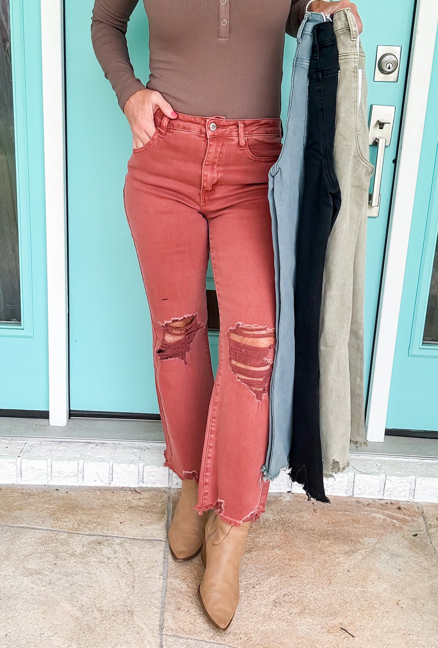 Savor The Stretchy Cropped Jeans -- FALL