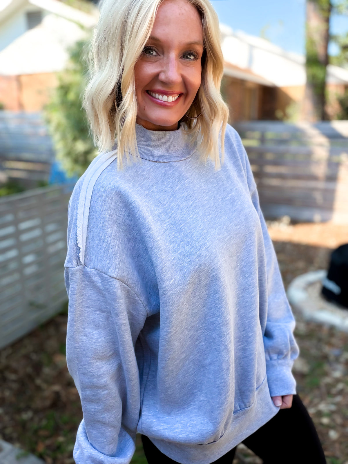 Crisp Air Mock Neck Sweatshirt