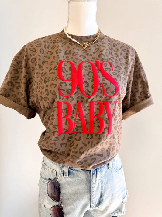 90's Baby Leopard Tee