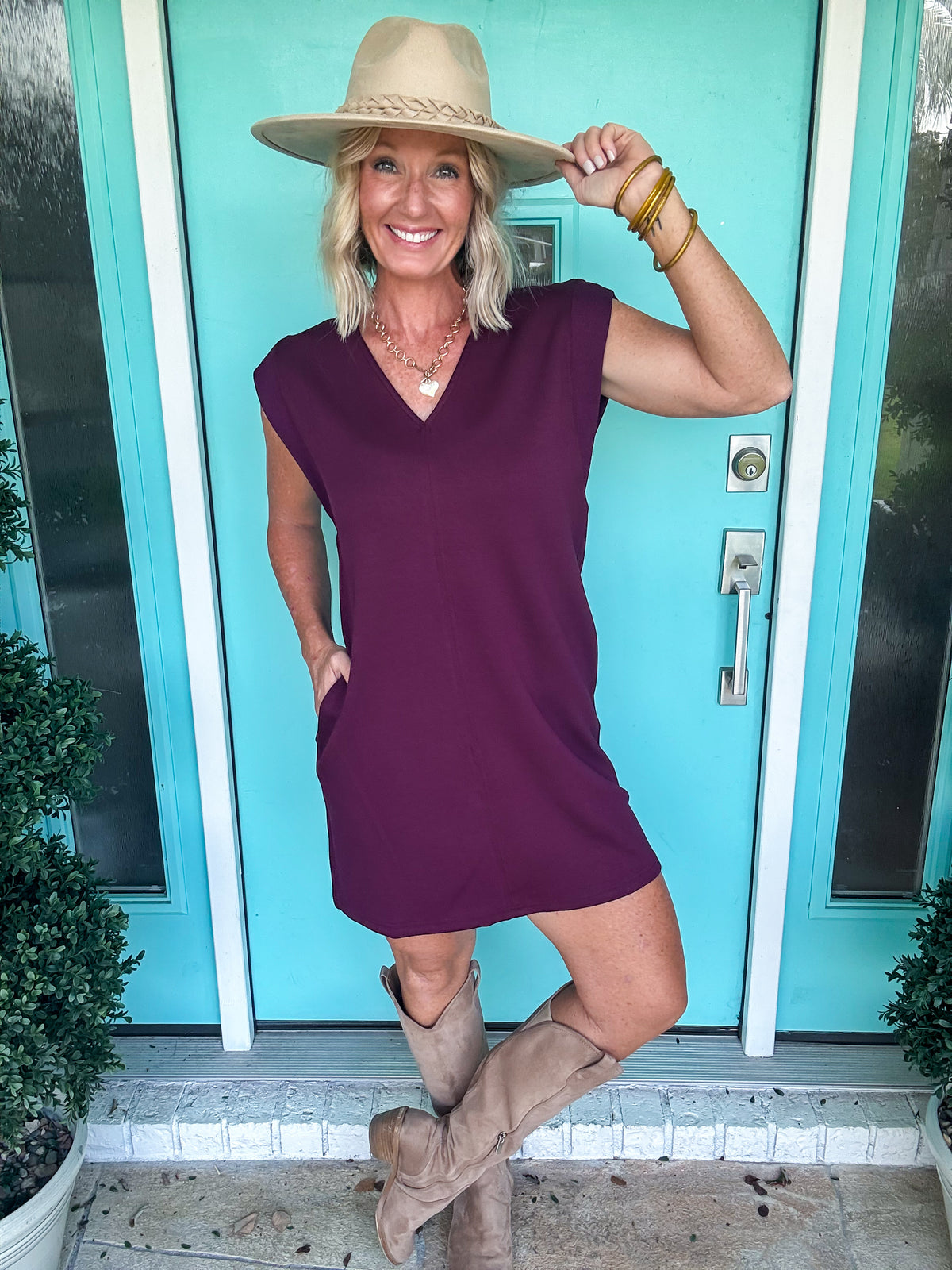 Fall Center Line Scuba Dress