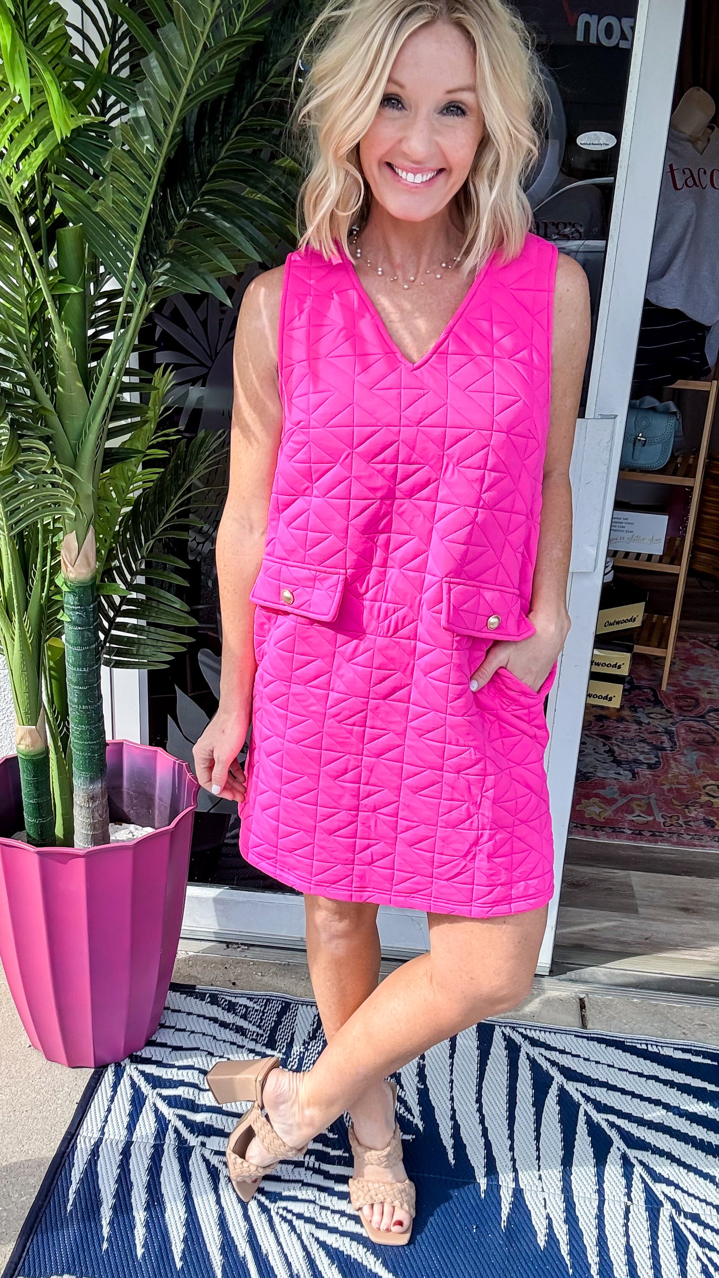 Pink Sugar Quilted Jumper