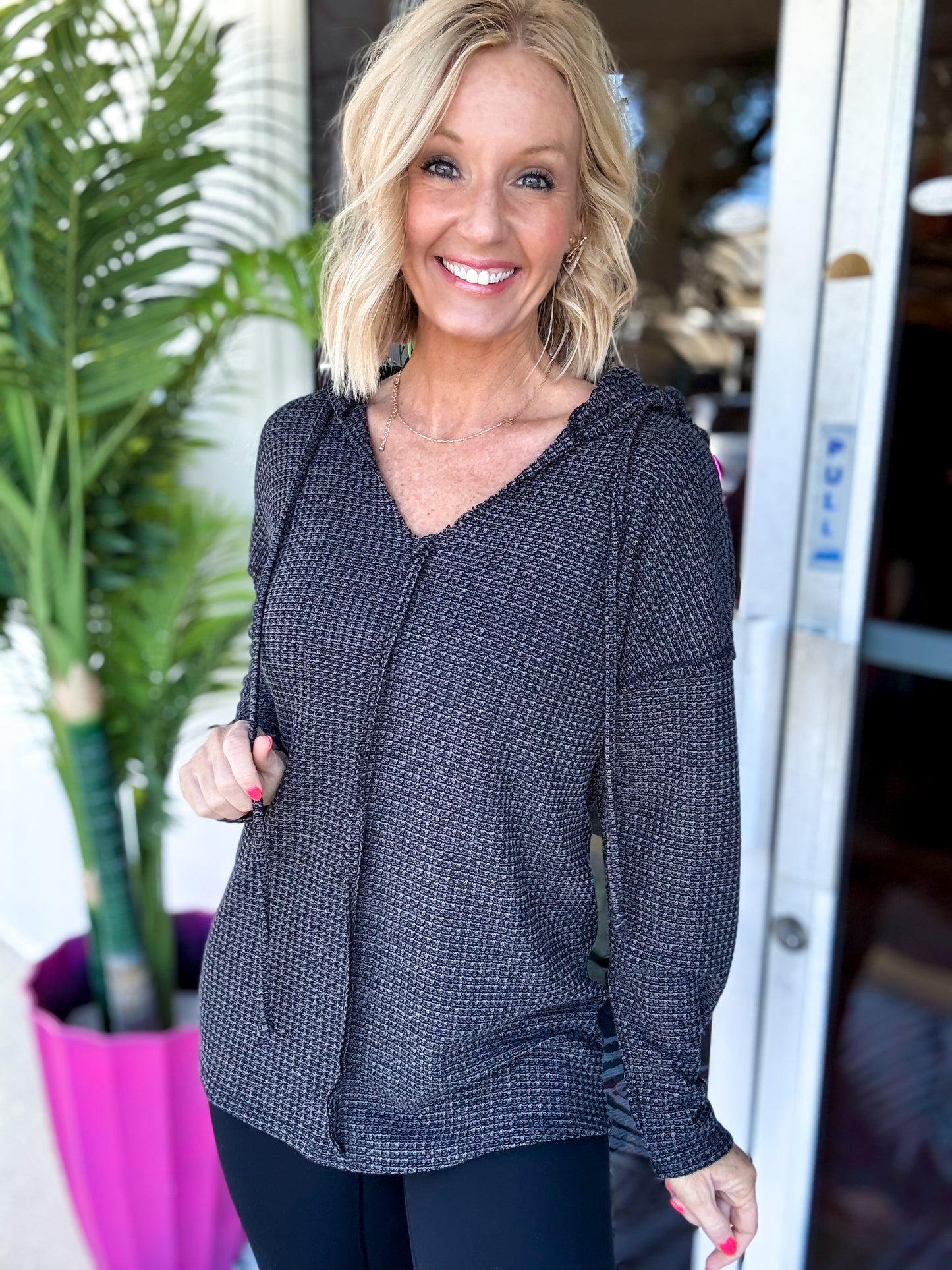 Blackout Waffle Hoodie