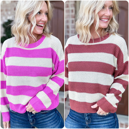 Timeless in Stripes Sweater