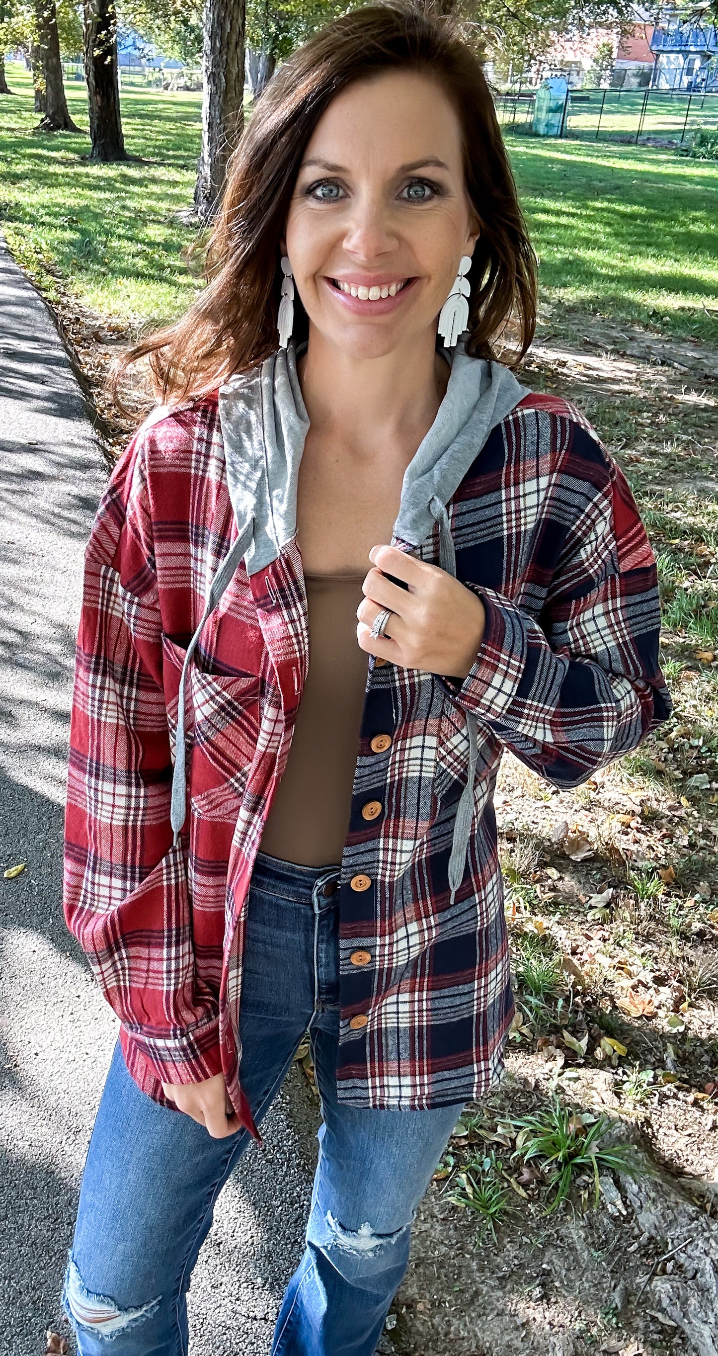 Thinking Out Loud Hooded Flannel
