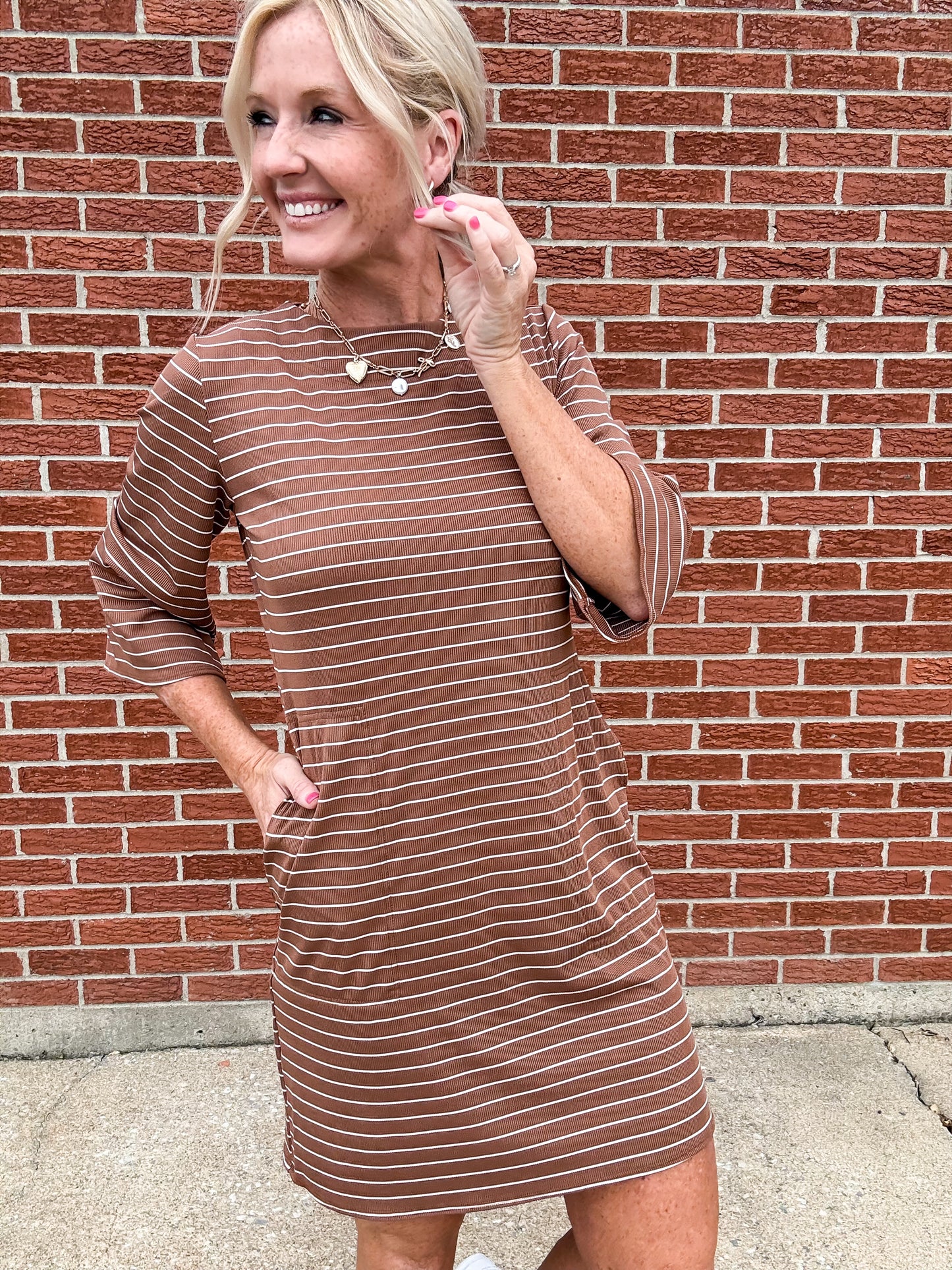 Falling Lines Dress