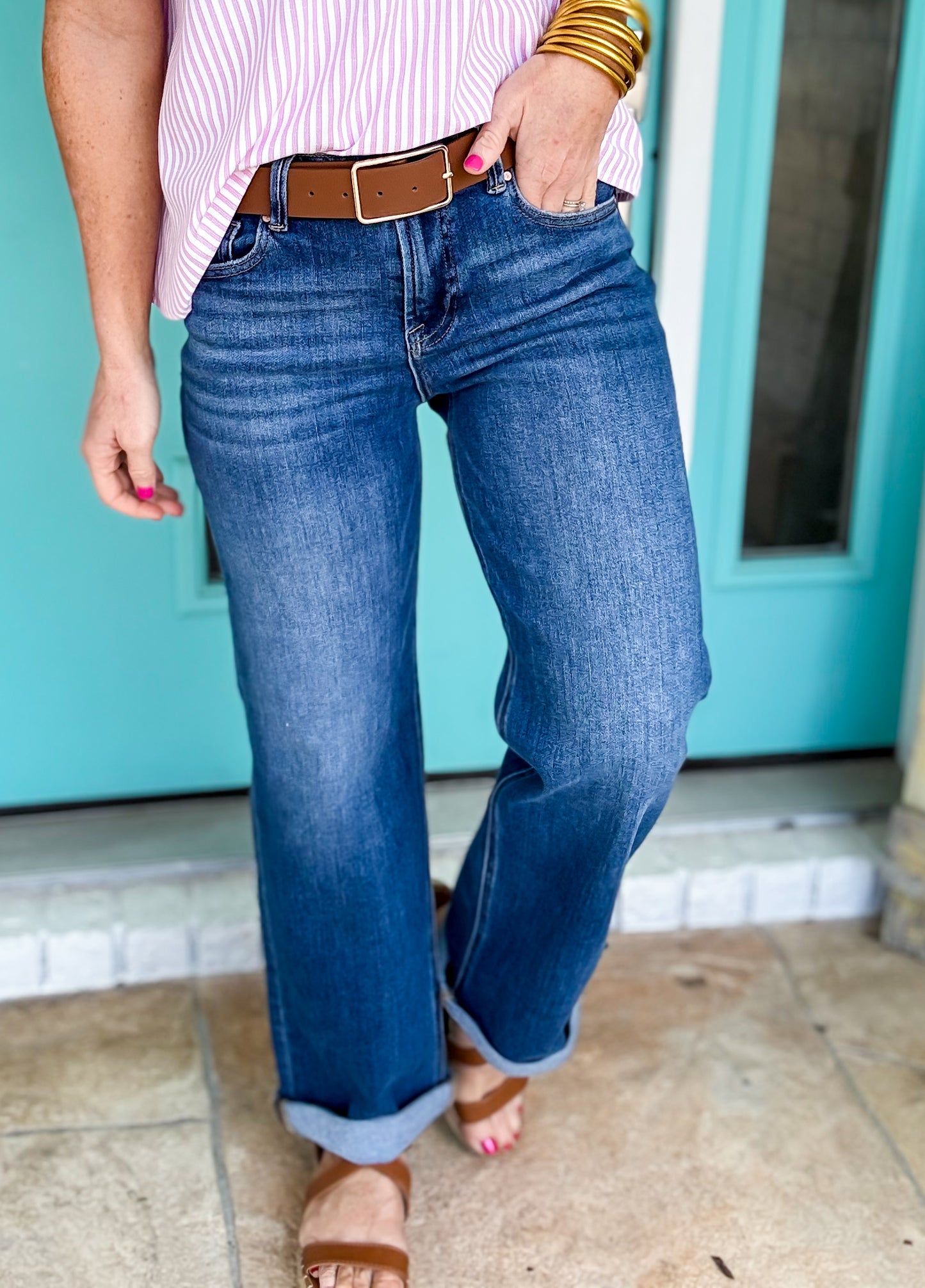 Weekend Roll-Up Jean by Risen