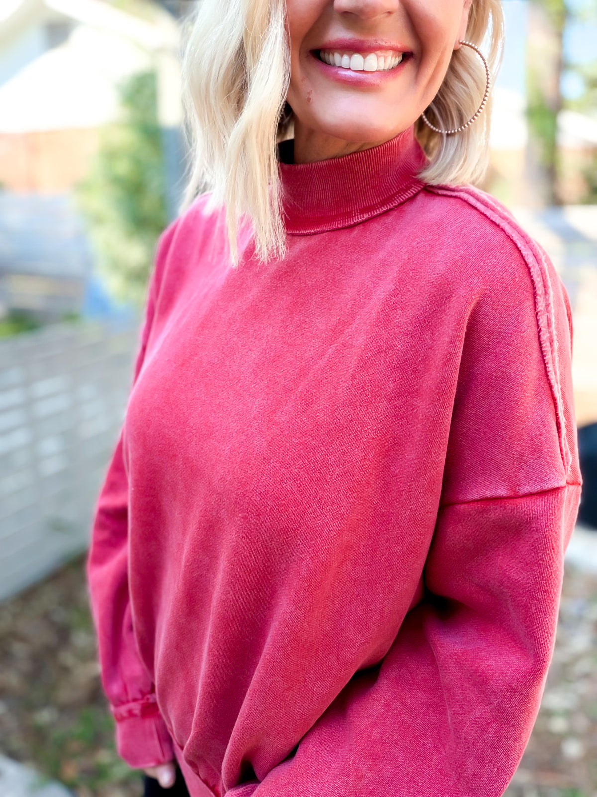 Crisp Air Mock Neck Sweatshirt