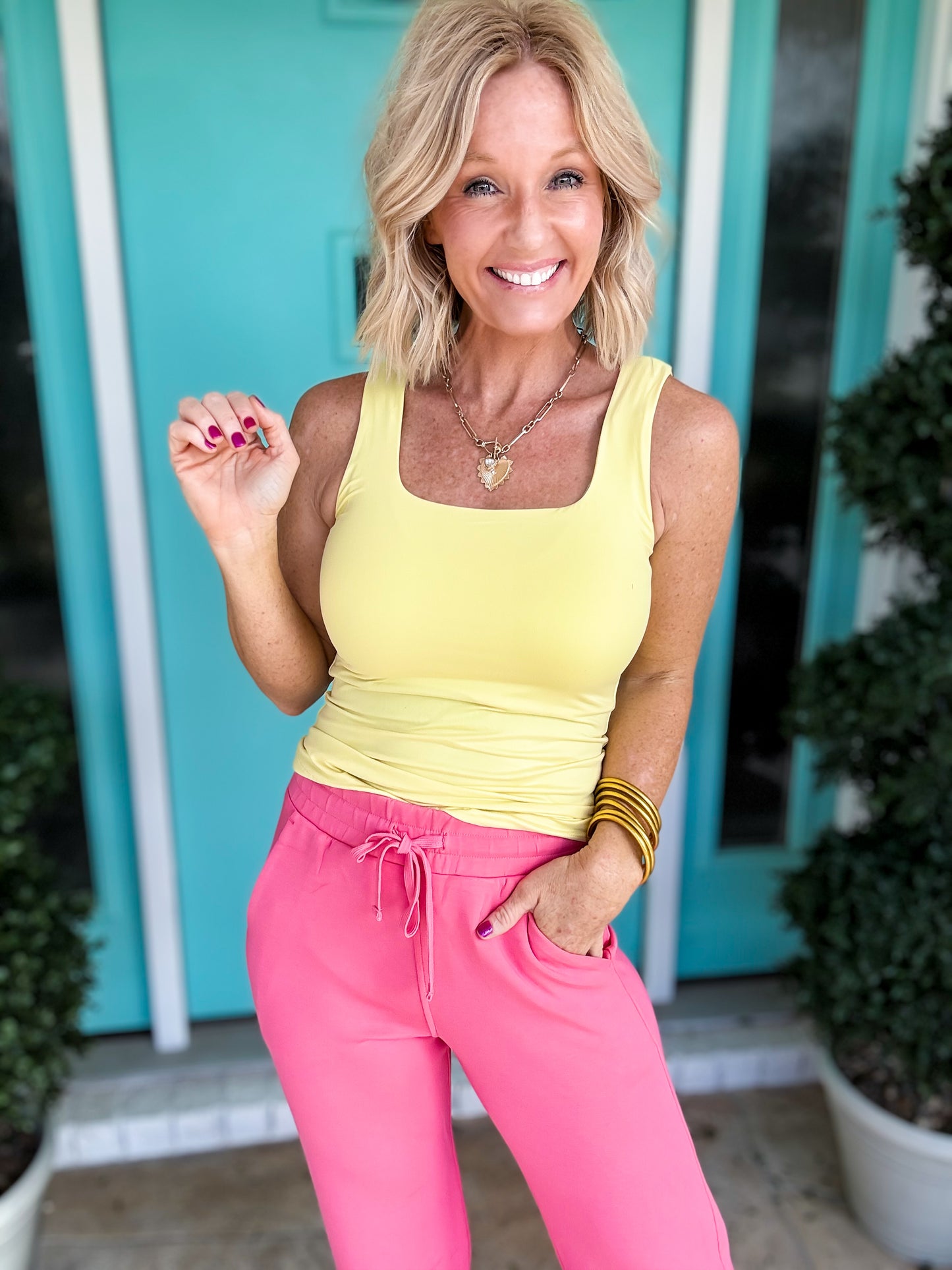 Seamless Square Neck Buttery Tank