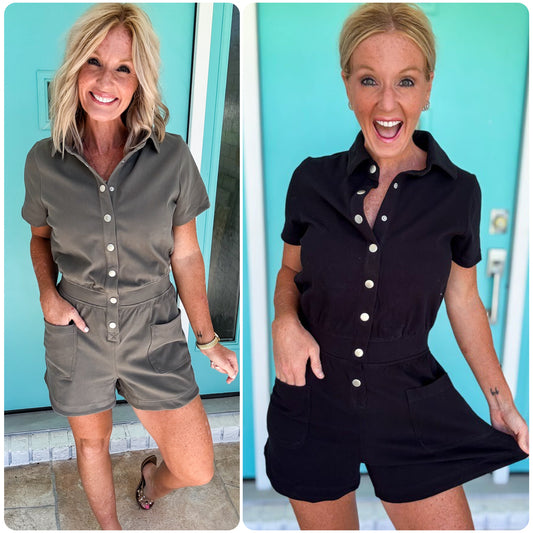 Back to Back Stretchy Snap Romper