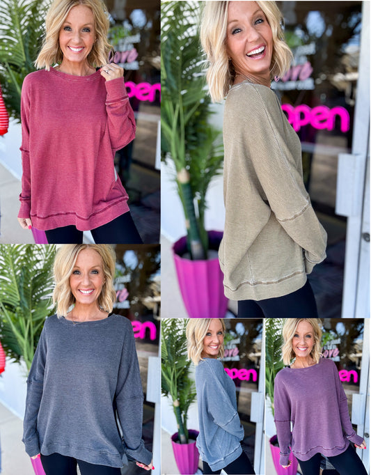 The Rib & Relax Pullover by Mono B