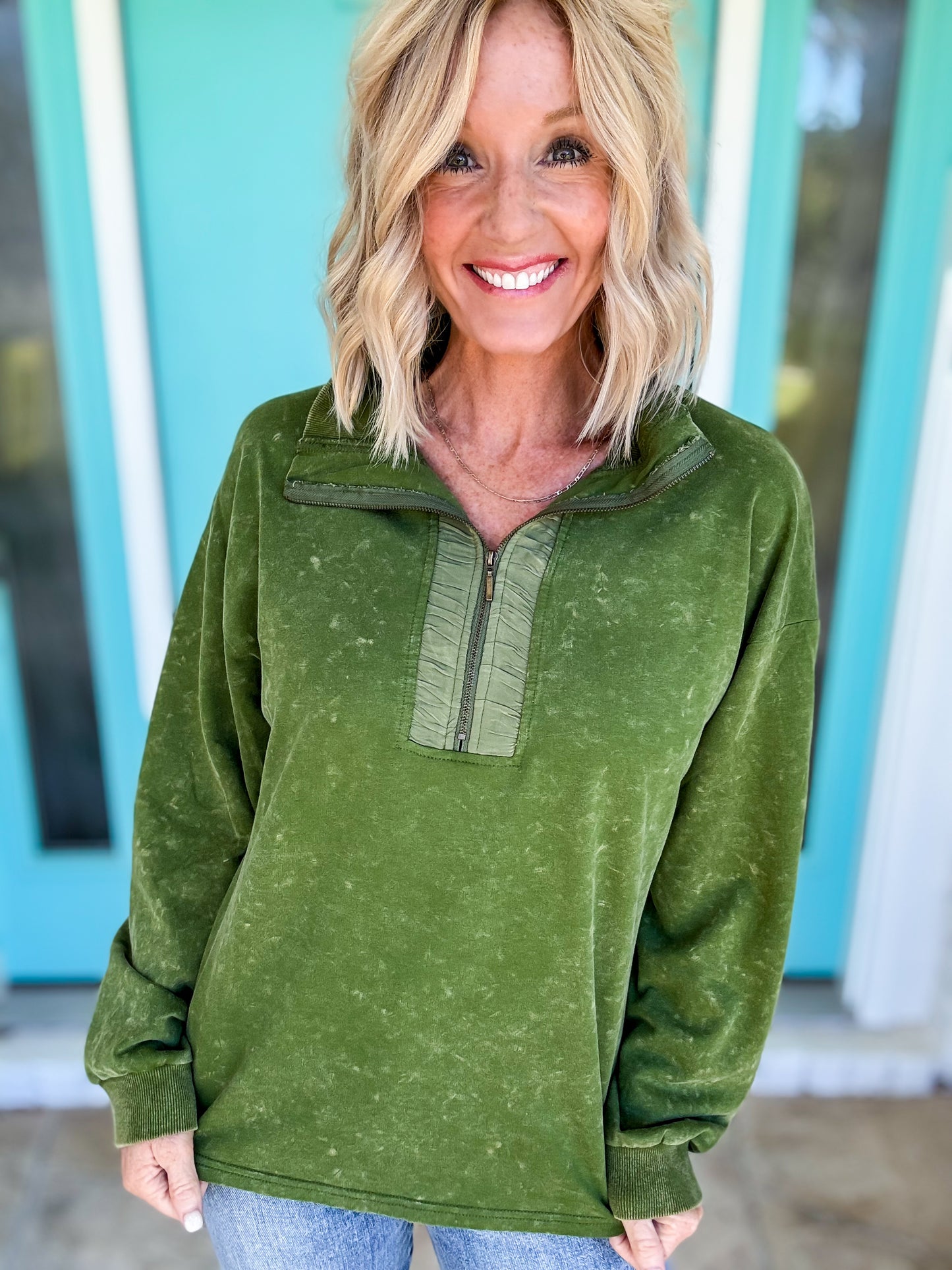 Vintage Vibe Half Zip Pullover