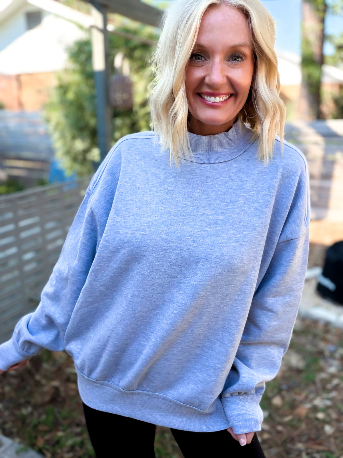 Crisp Air Mock Neck Sweatshirt