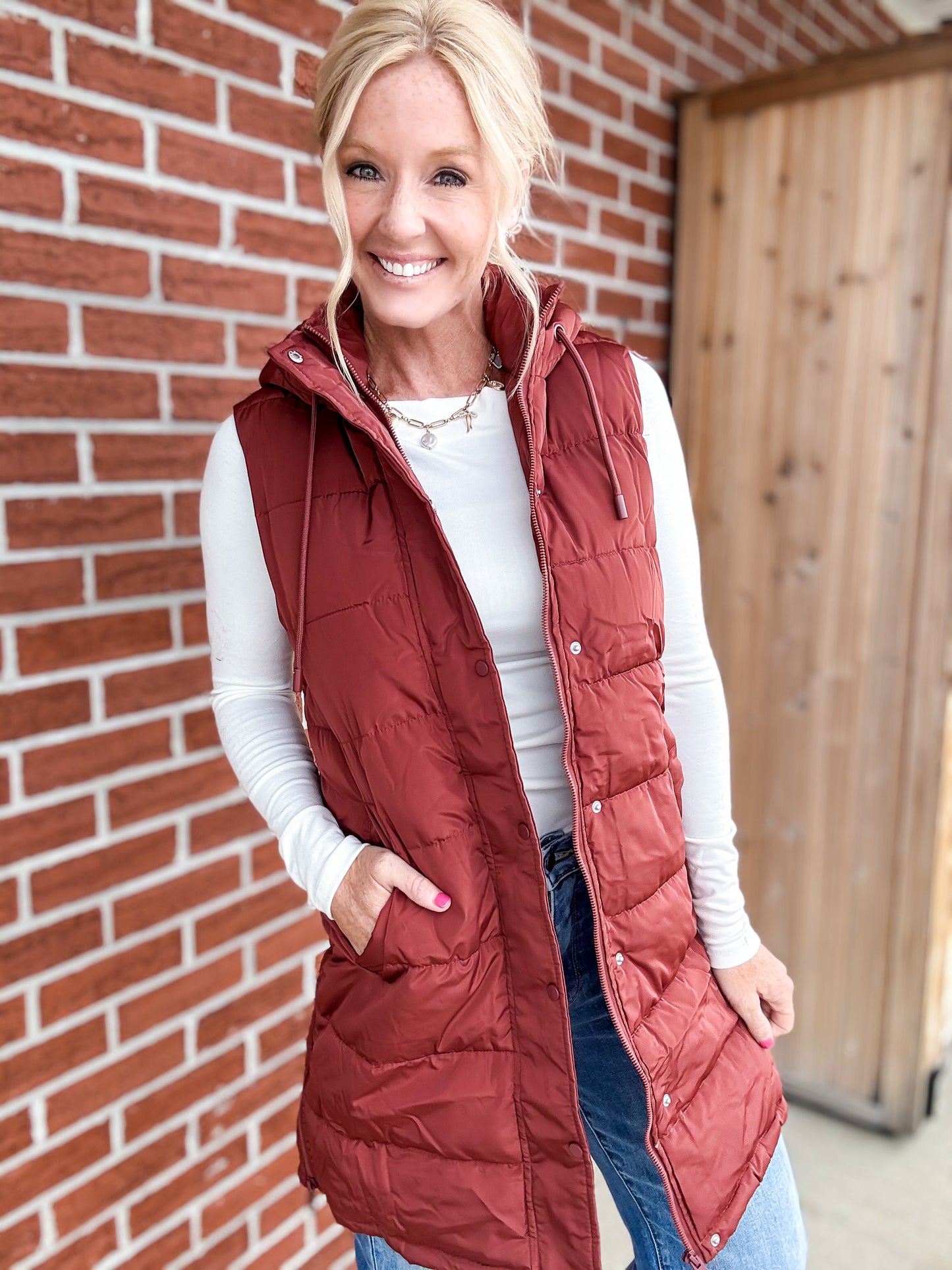 All Day Warmth Longline Puffer Vest