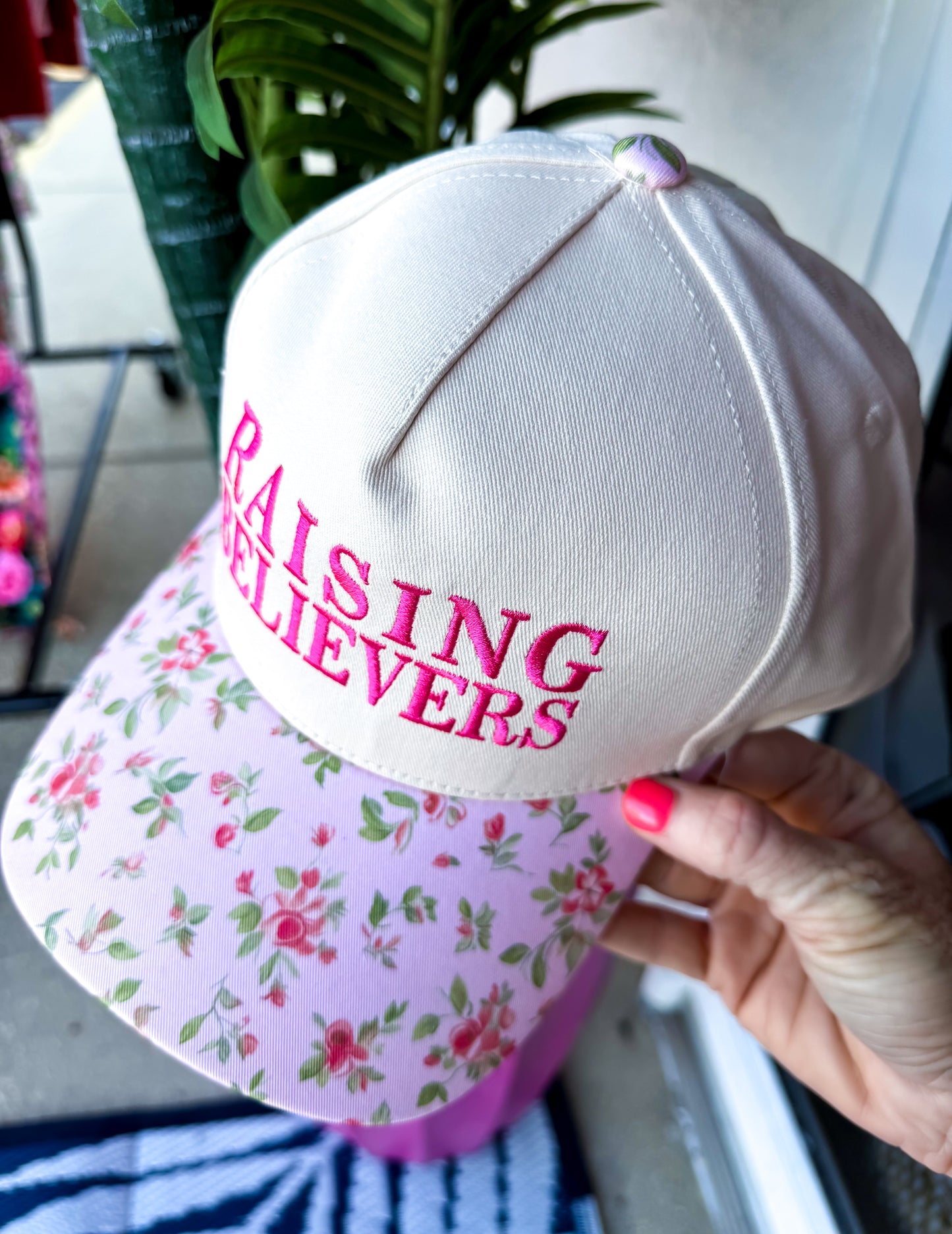 Raising Believers Floral Hat