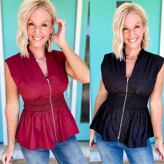 Gather & Go Zipper Top