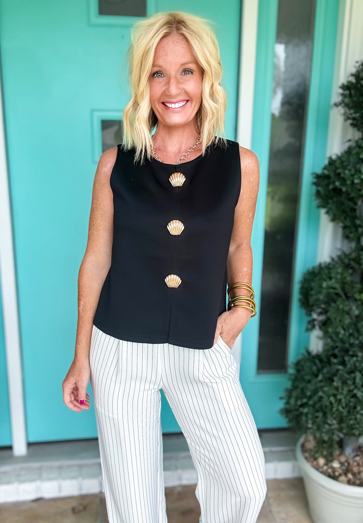 Seashell Sleeveless Top