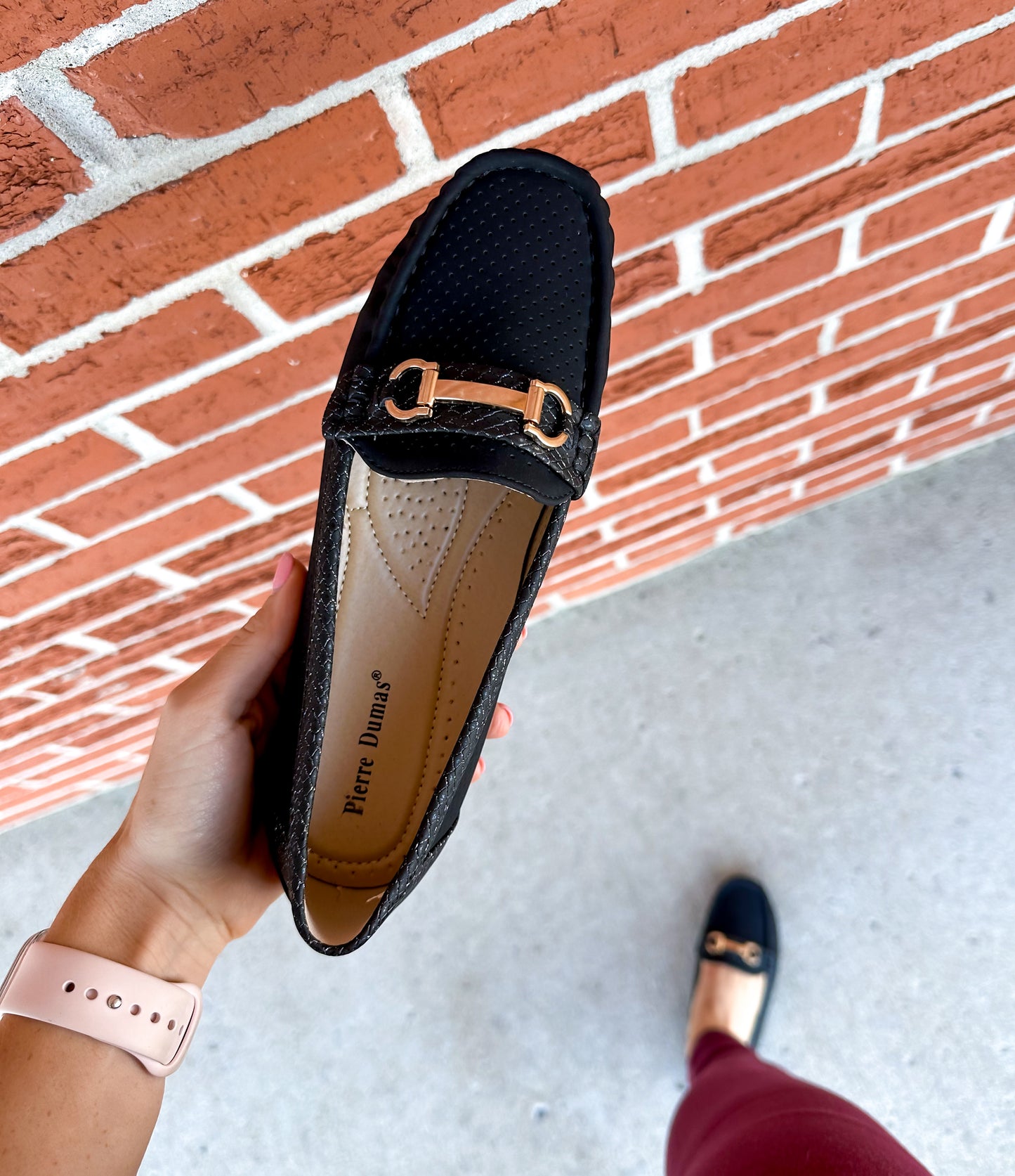 The Brooklyn Buckle Flats -- Black