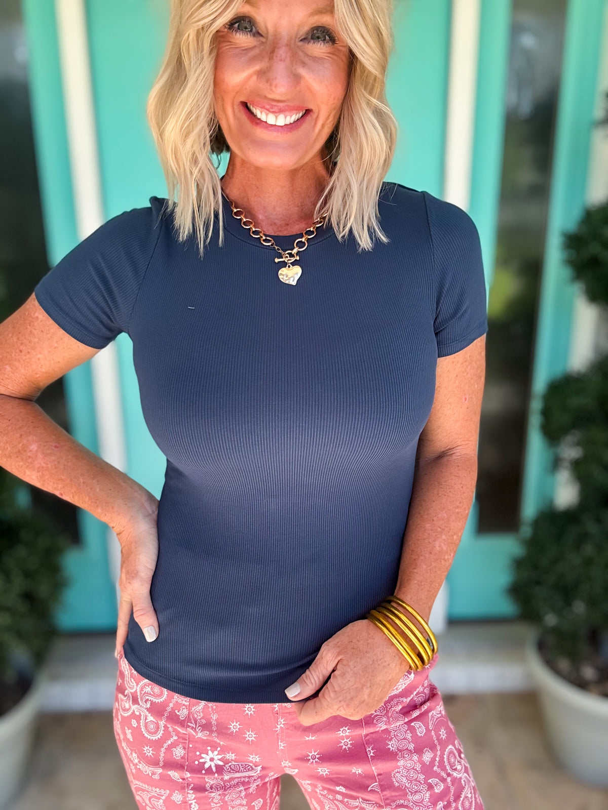 Streamlined Rib Tee by Mono B