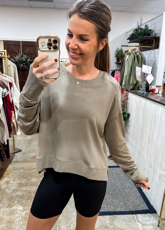 Christy Crew Neck Top by Mono B