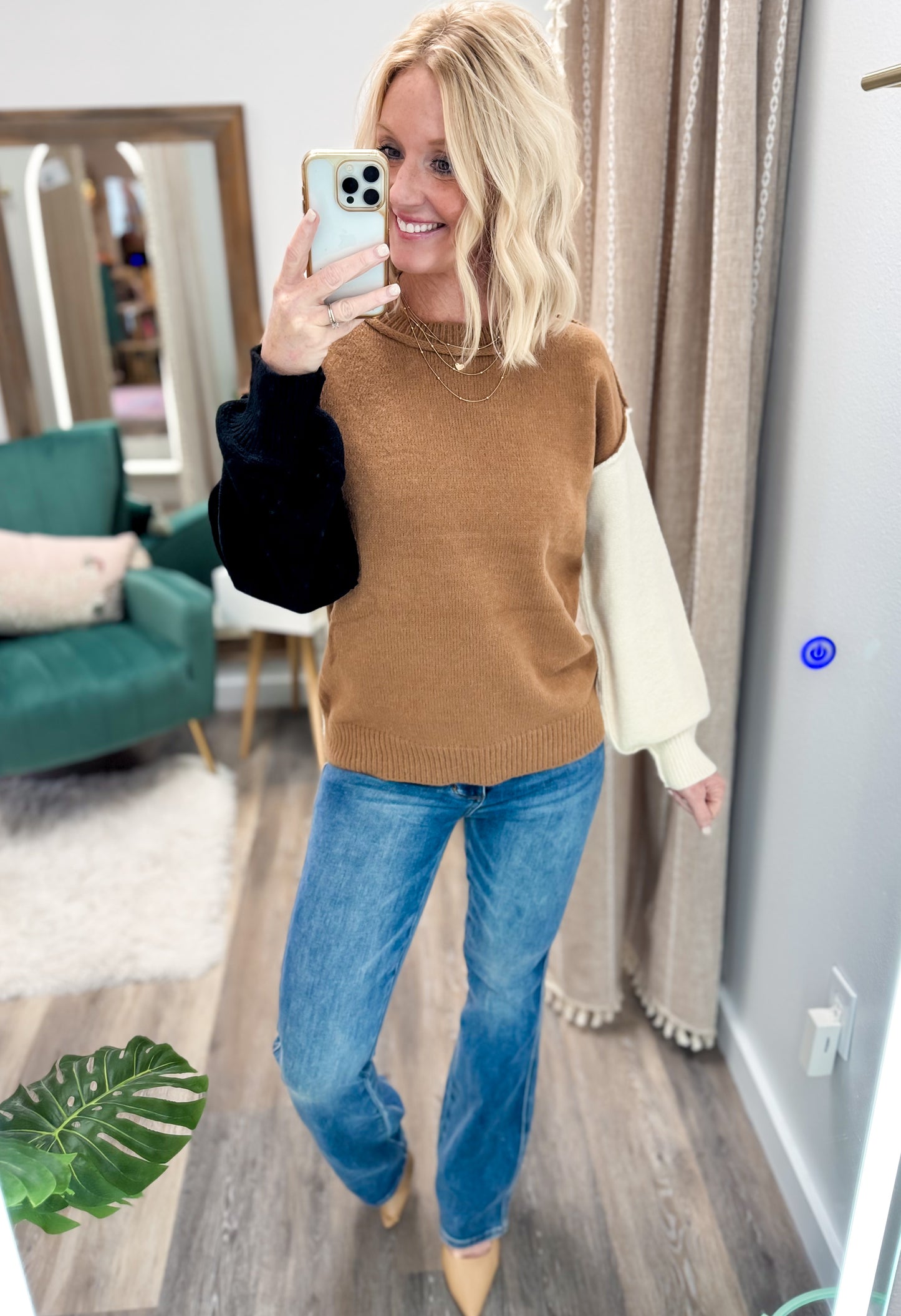 Winter Woods Colorblock Sweater