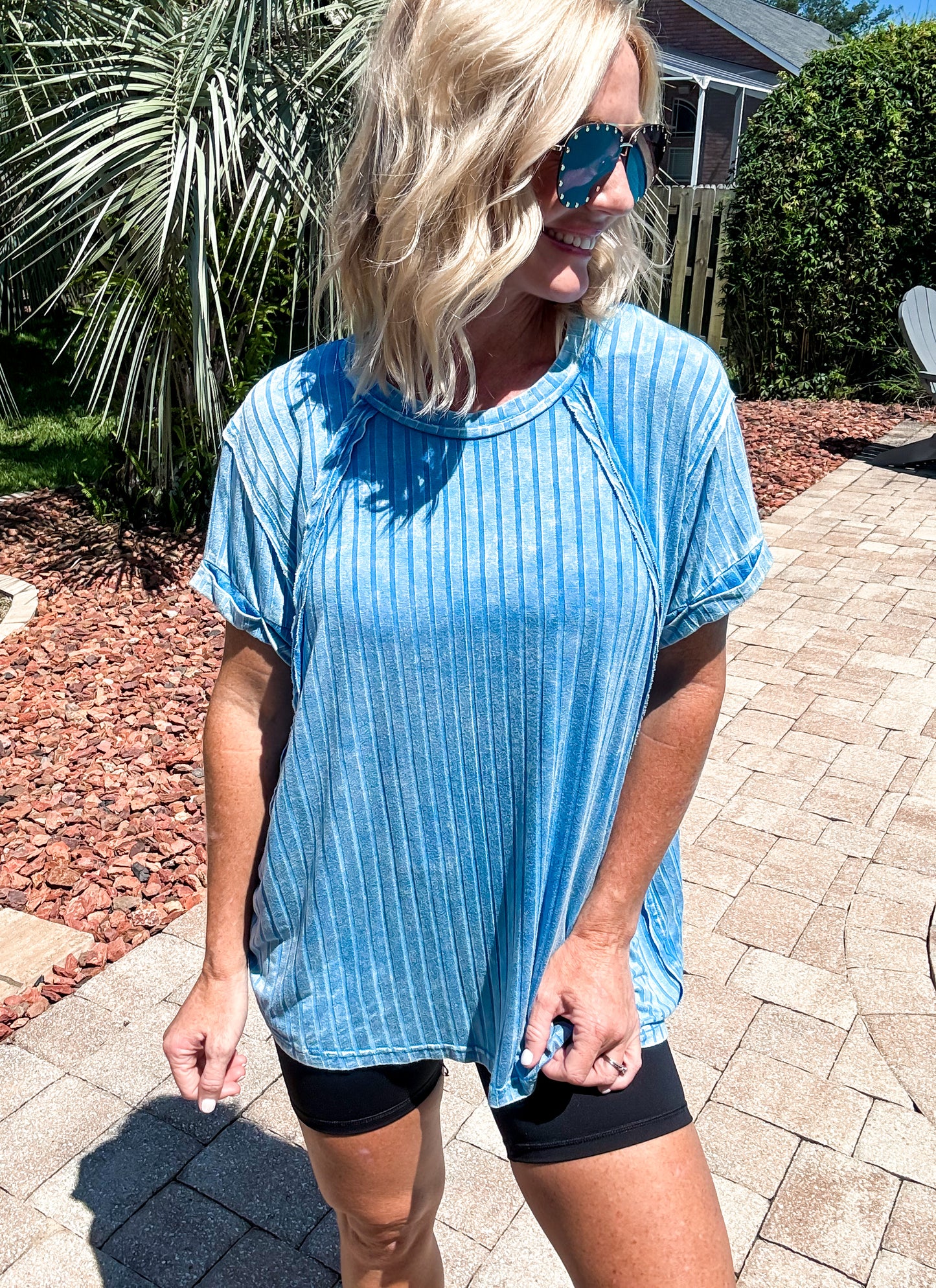 Oh So Soft & Comfy Top -- Blue