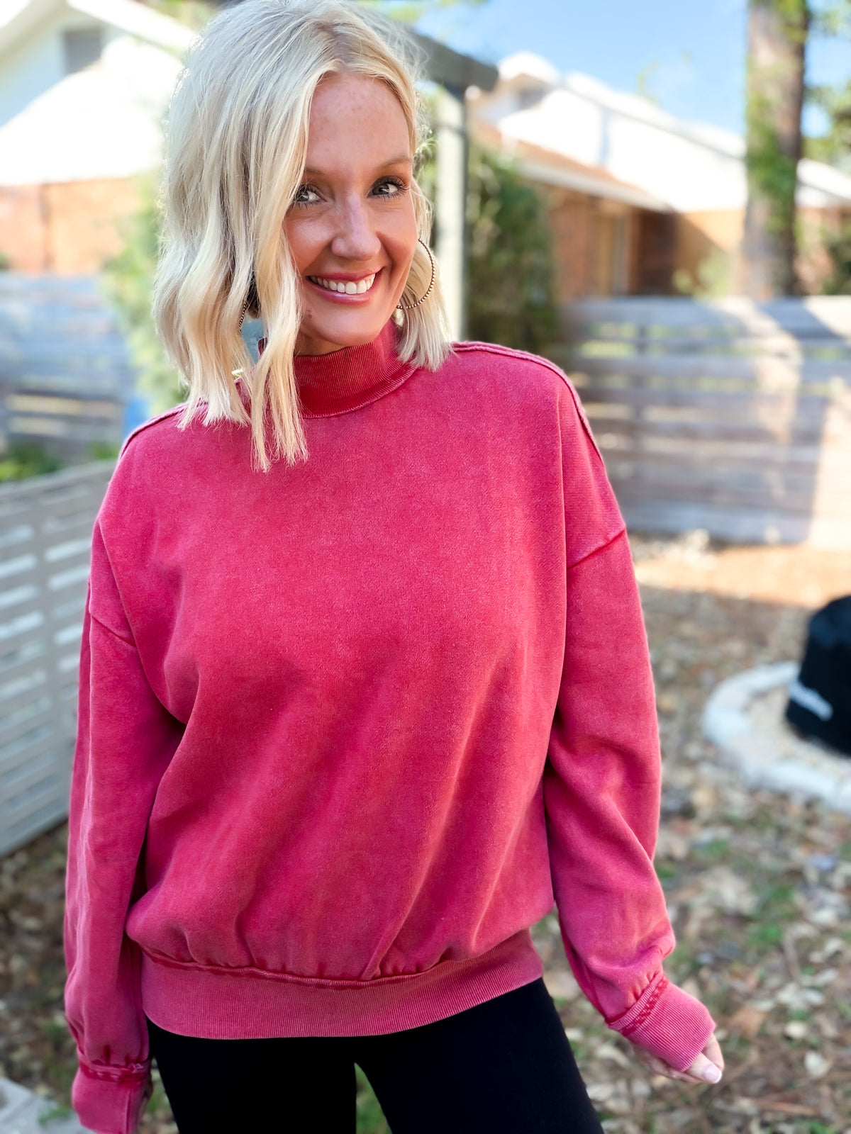 Crisp Air Mock Neck Sweatshirt