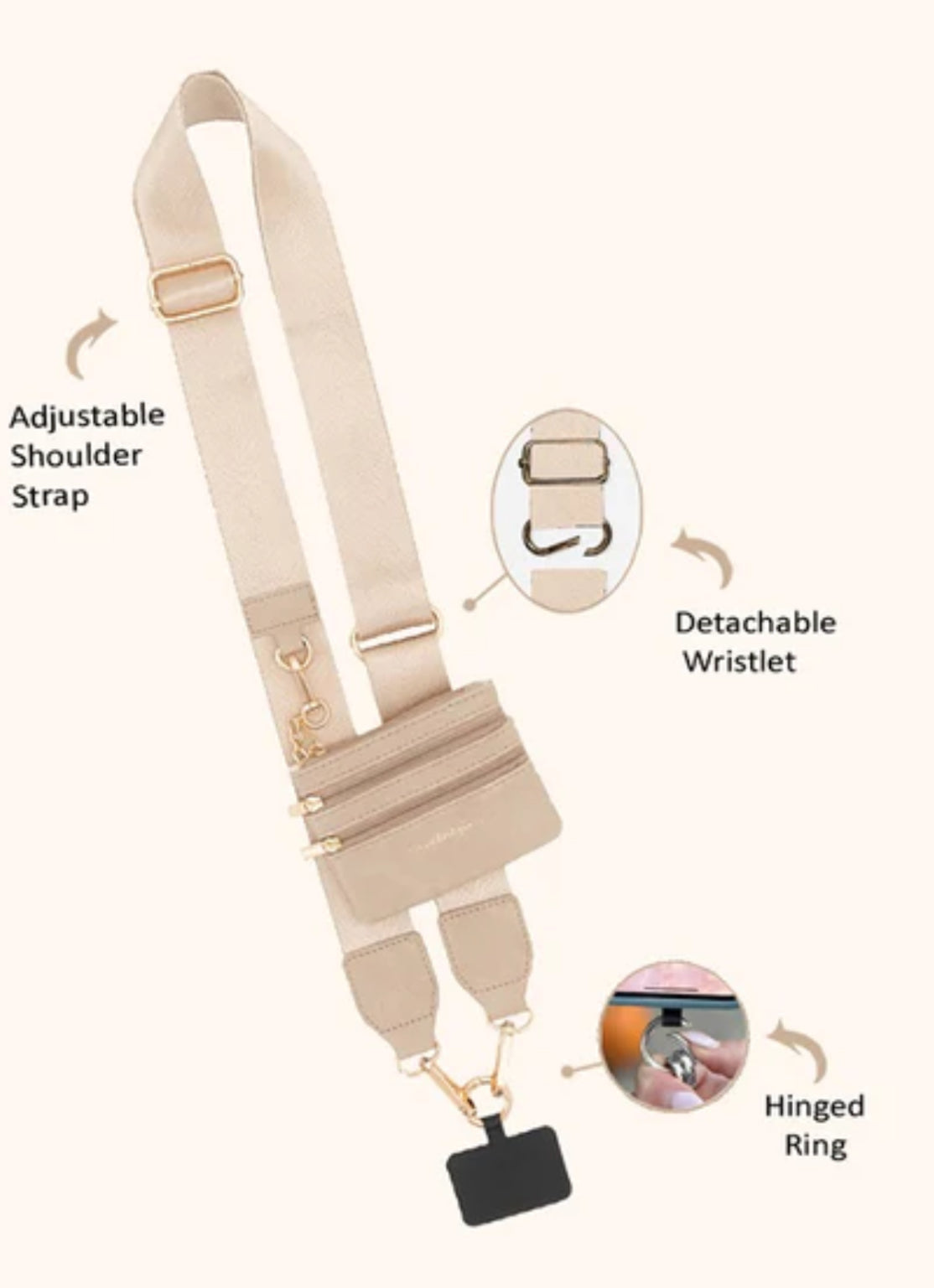 Clip & Go Athleisure Strap with Pouch