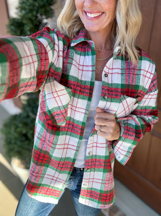 Winter Wonder Plaid Shacket