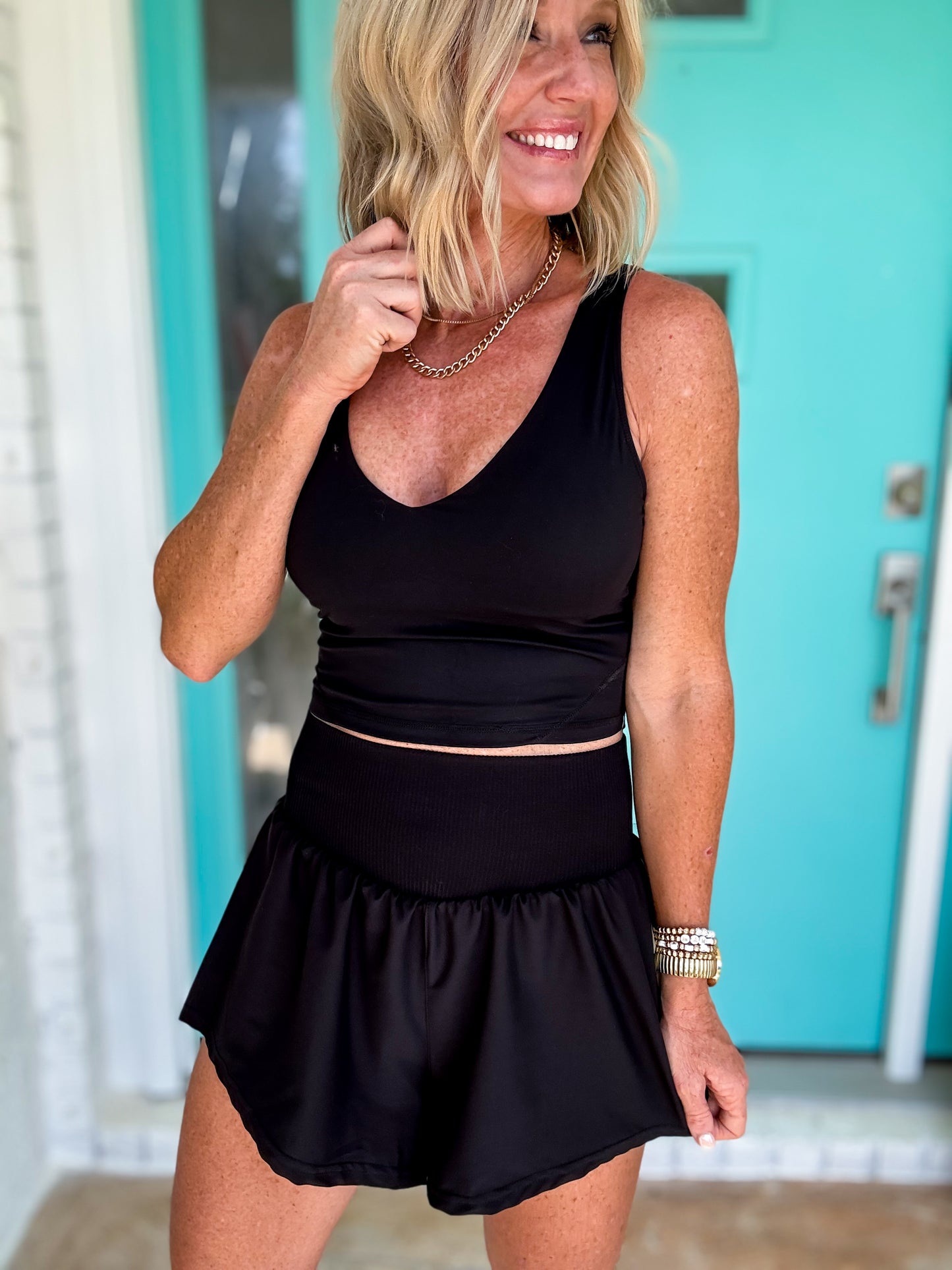 Stride & Sweat Cropped Padded Tank