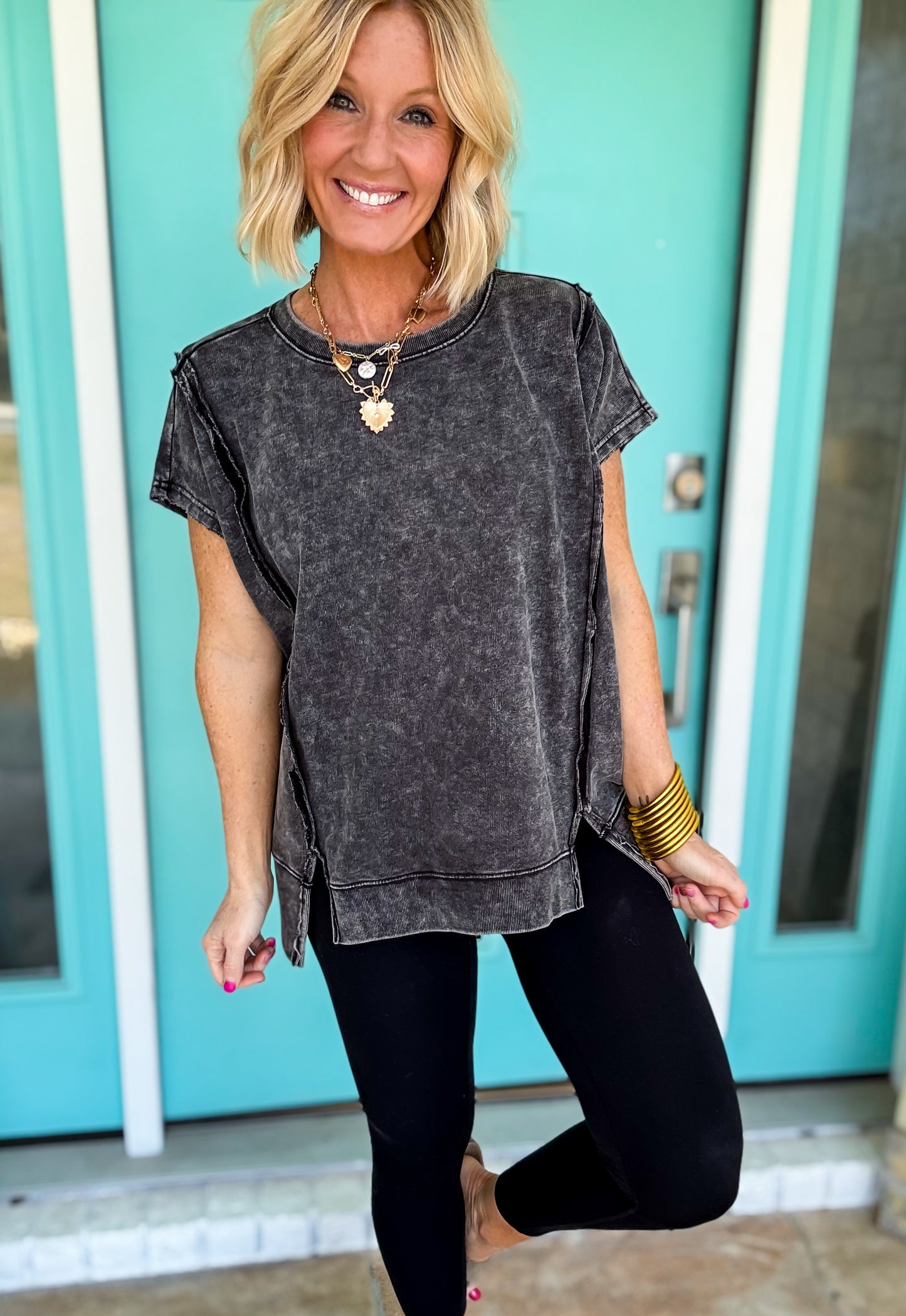 Sweet Tart Acid Washed Top