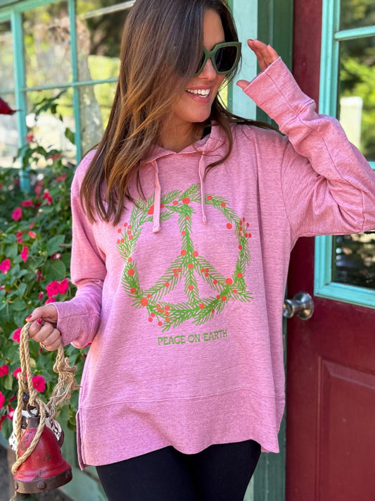Peace on Earth Wreath Hoodie