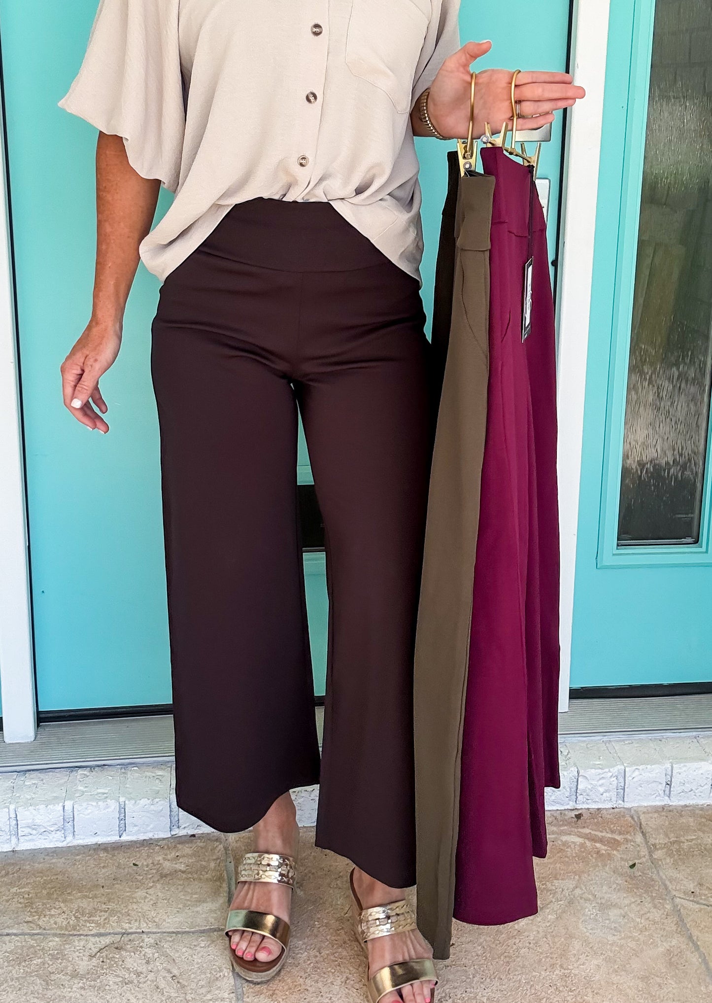 Bella Wide Leg Flex Dress Pants *stretch*