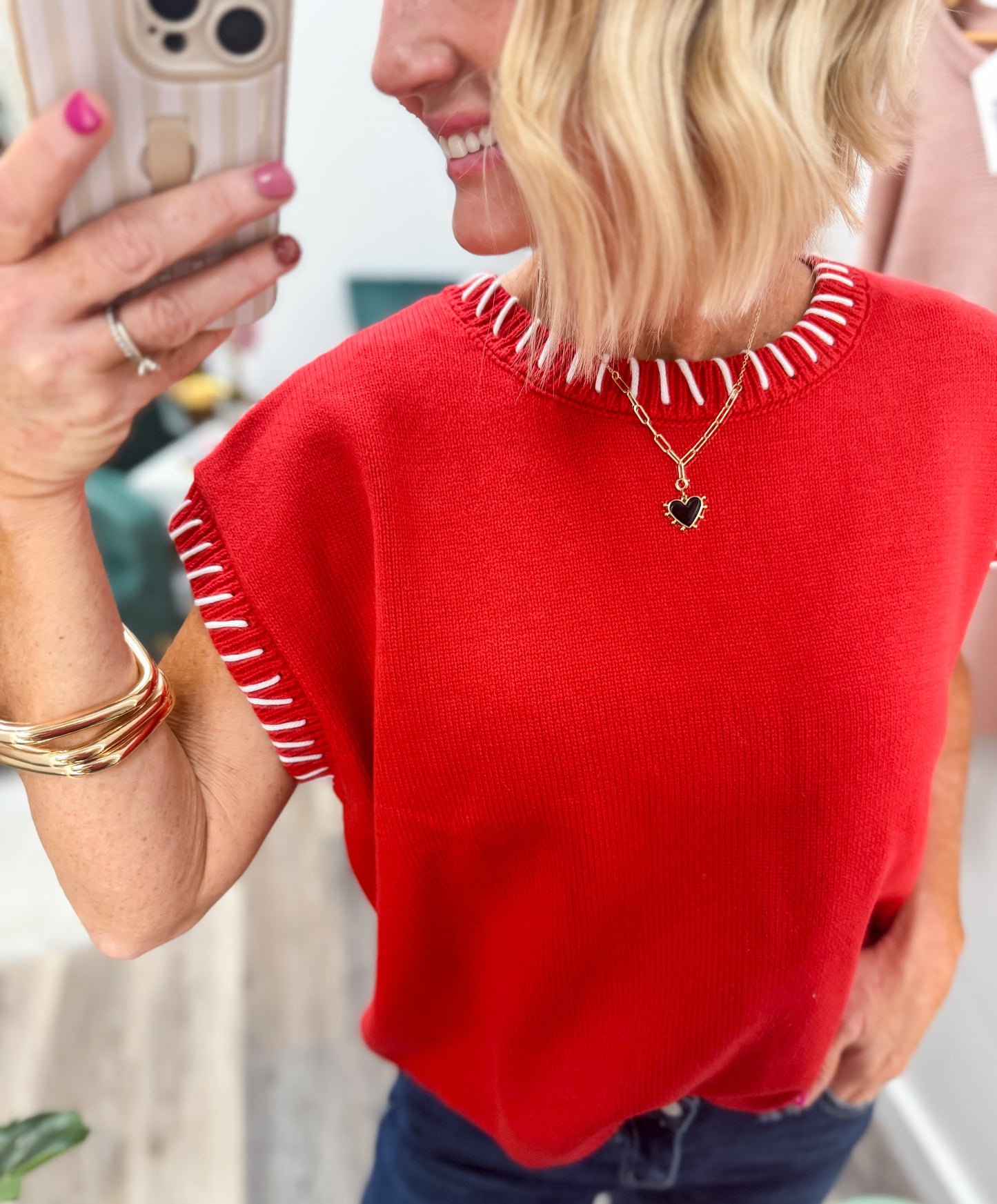 Fresh Air Open Stitch Sweater