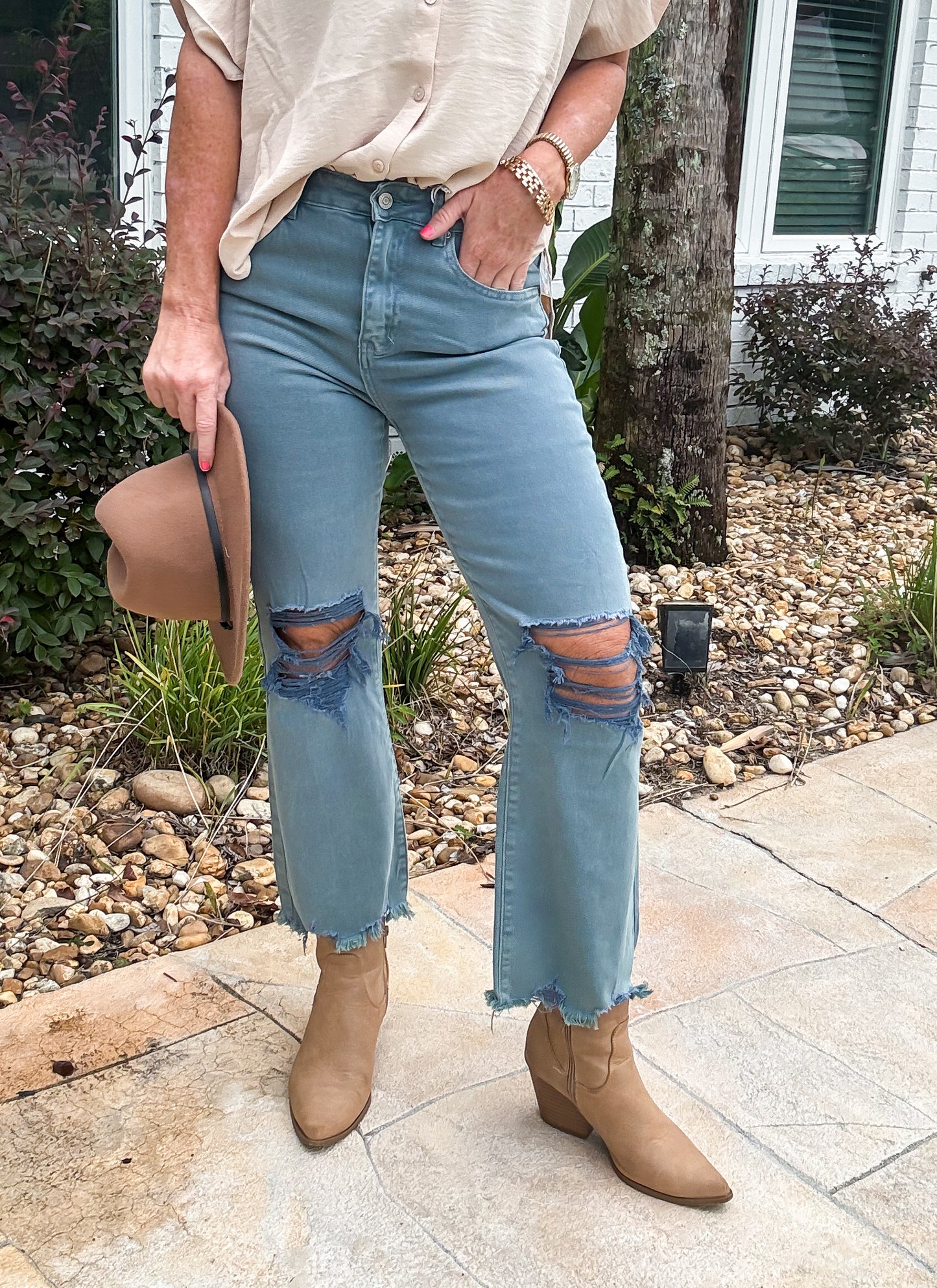 Savor The Stretchy Cropped Jeans -- FALL
