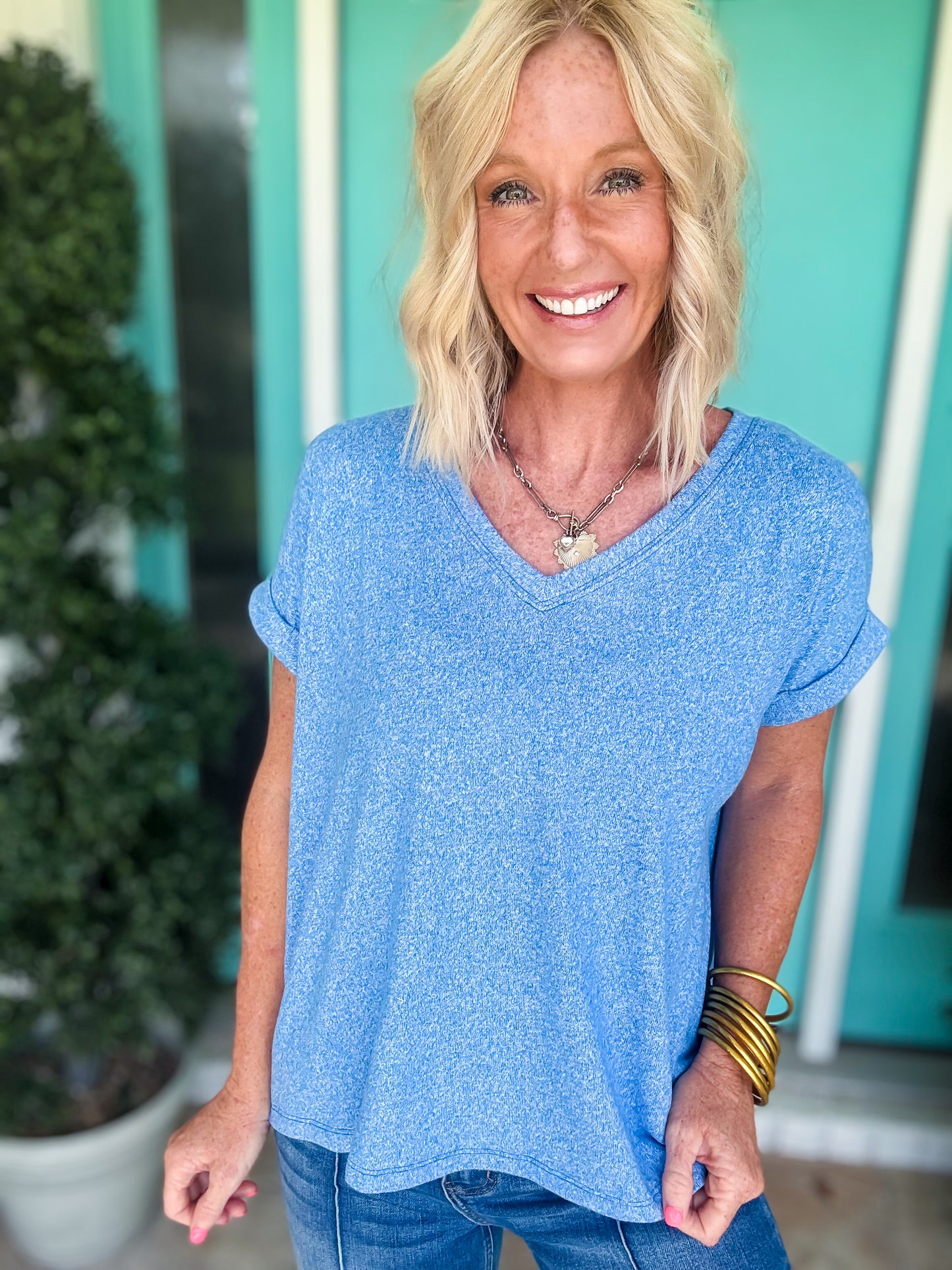Soft Melange Basic Tee | Deal of the Day