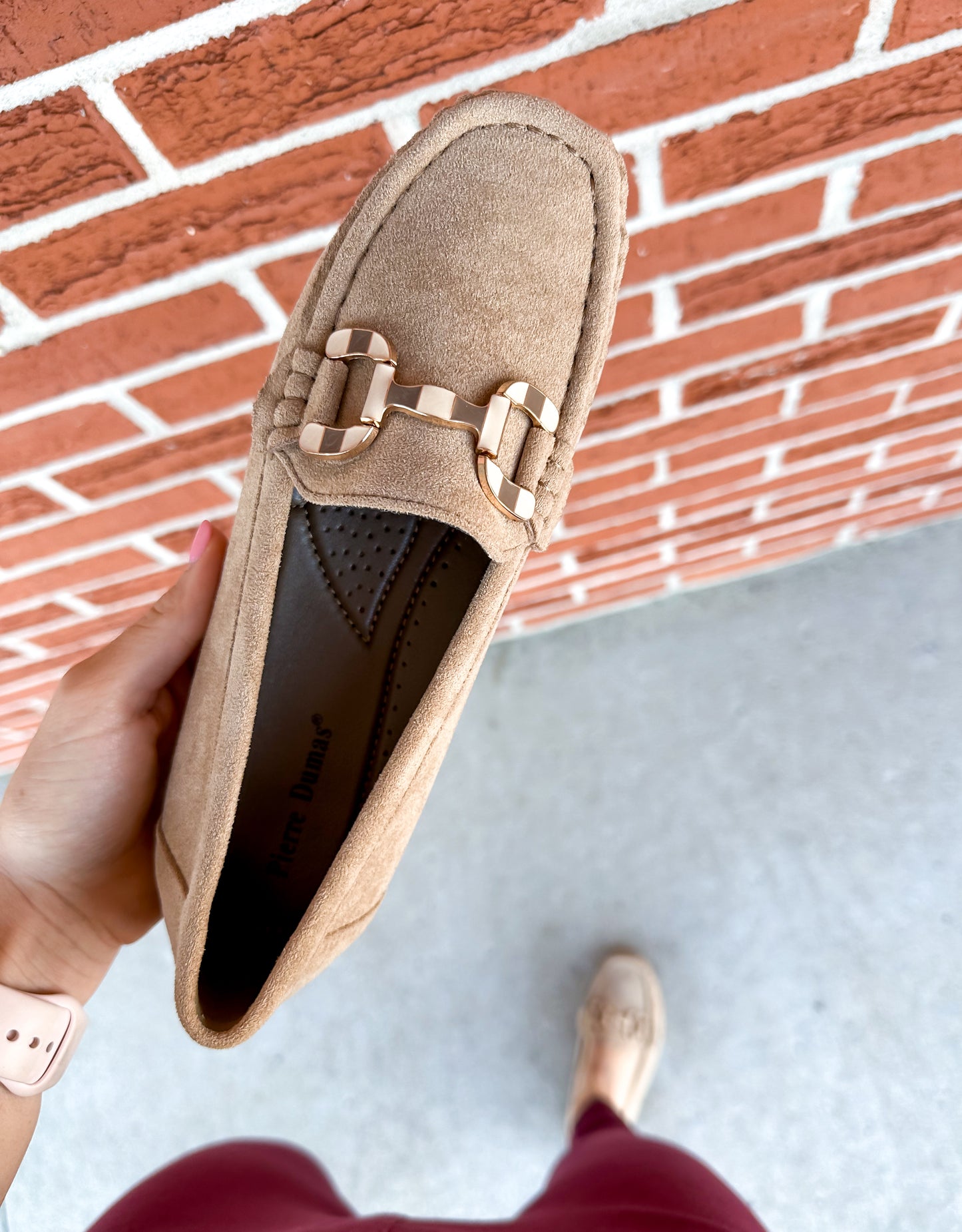 The Brynn Buckle Flats -- Taupe