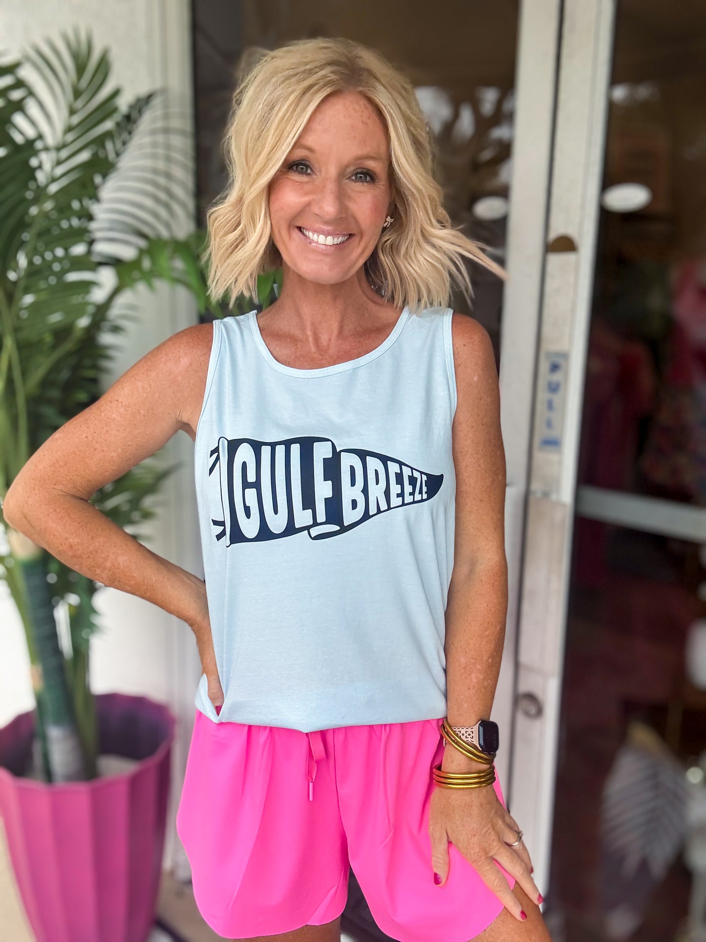 Baby Blue Gulf Breeze Penant Tank
