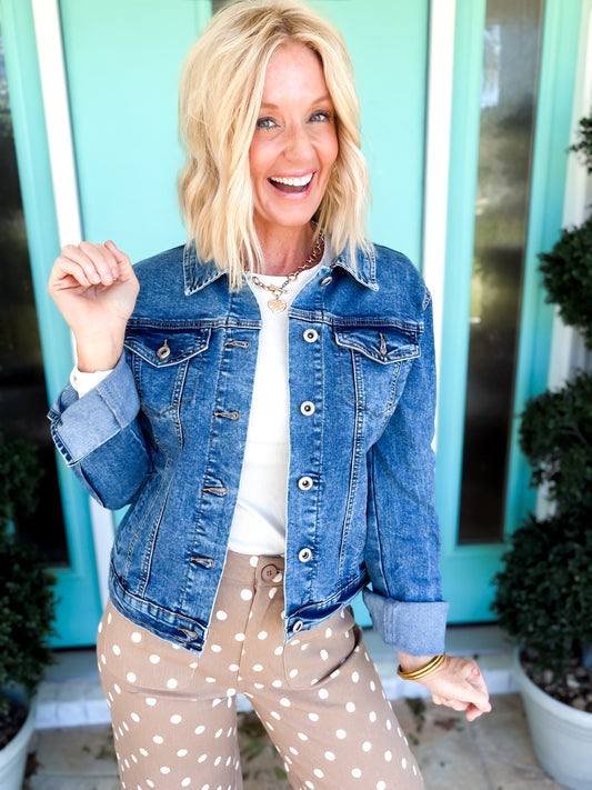 Blue Jean Babe Jacket | Stretch