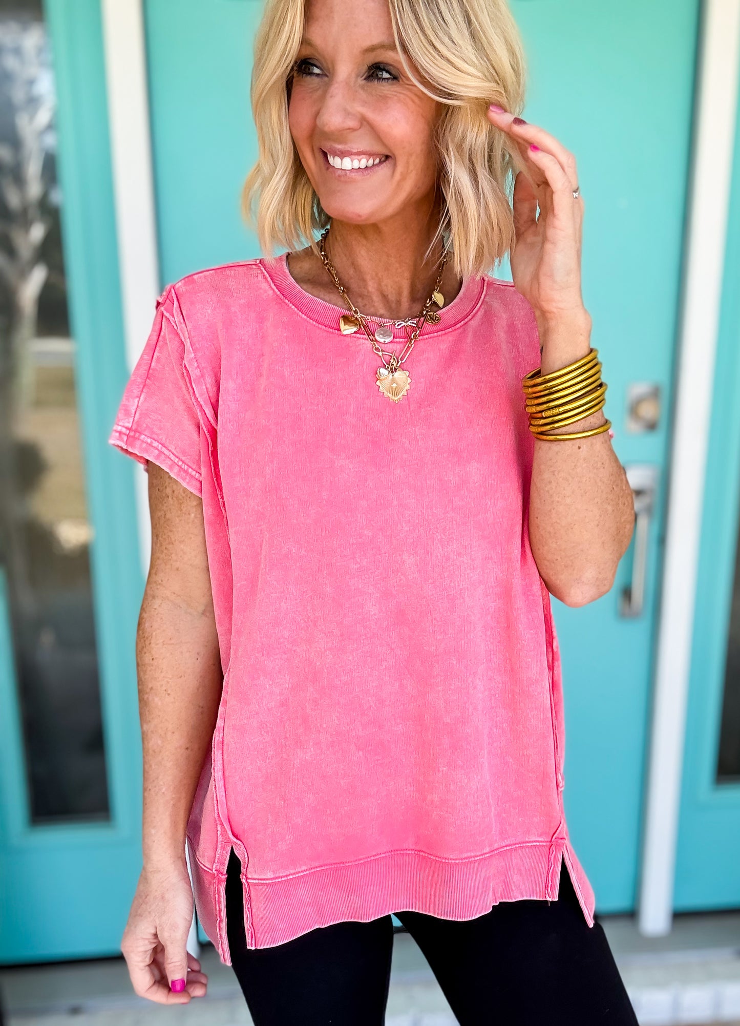 Sweet Tart Acid Washed Top